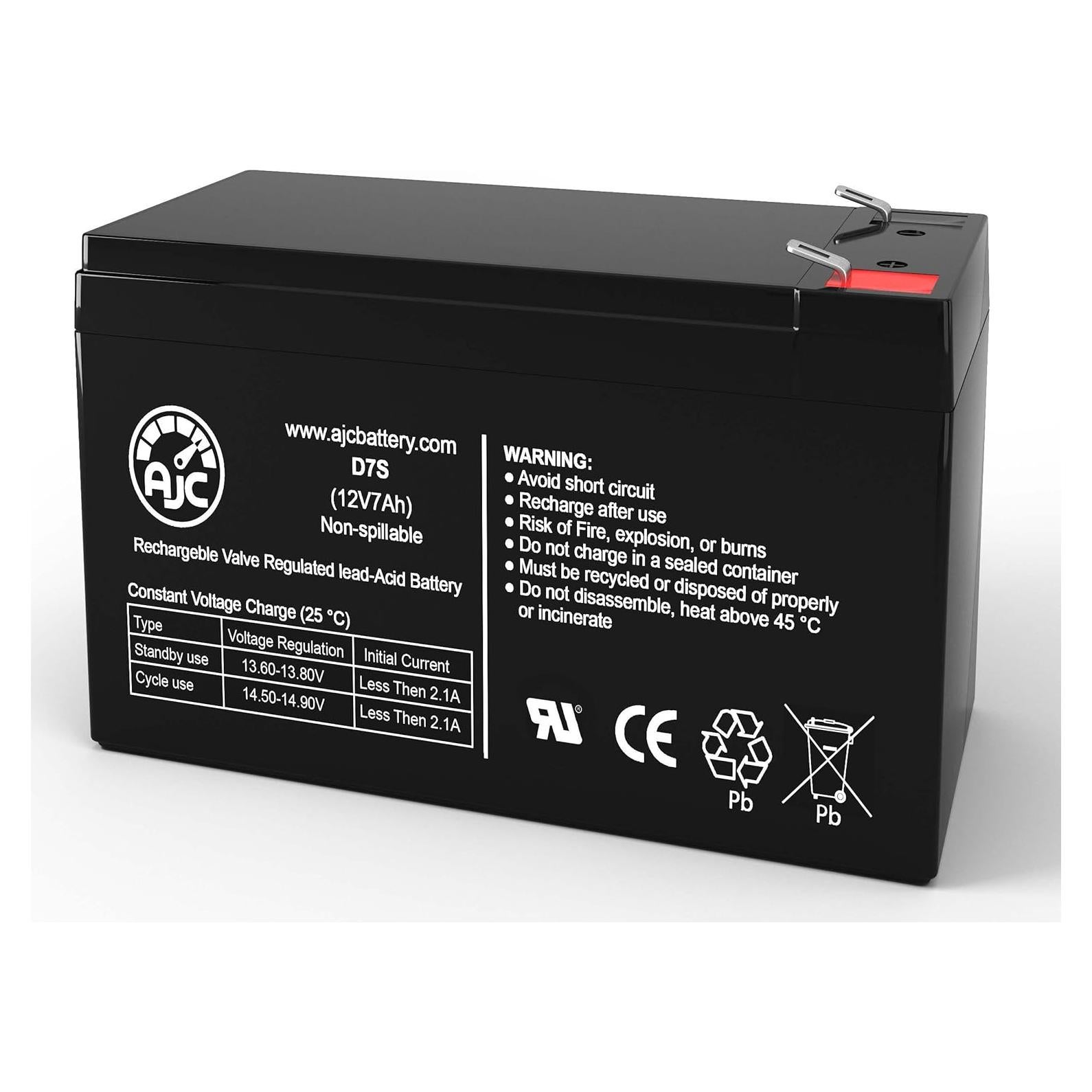 Batería AJC 12V 7Ah Compatible con Honeywell Ademco 712BNP