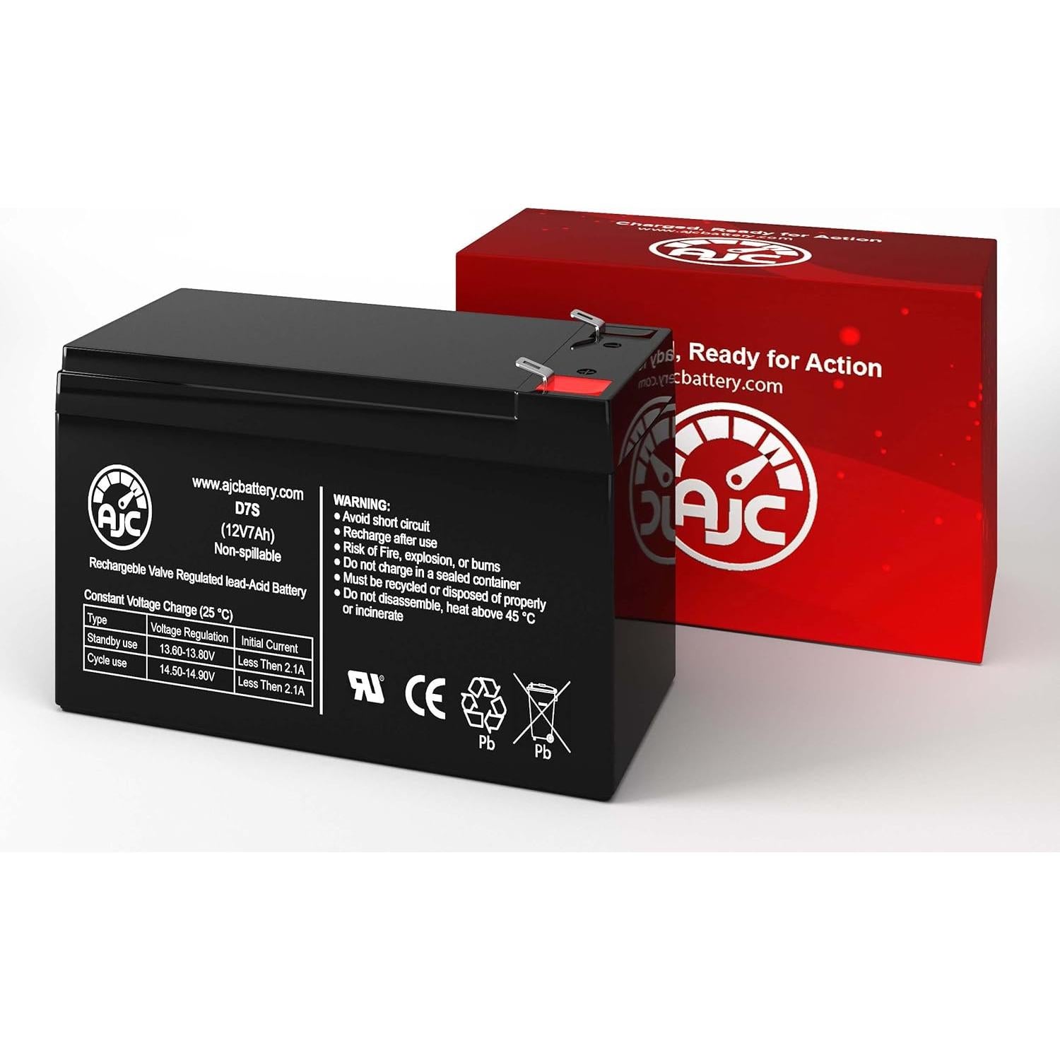 Batería AJC 12V 7Ah Compatible con Honeywell Ademco 712BNP