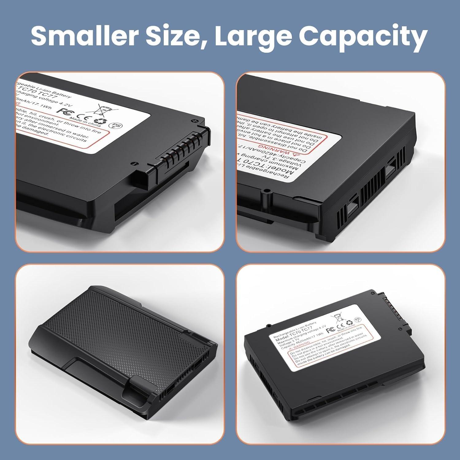 Batería de Reemplazo E EGOWAY 4620mAh para Escáner Zebra TC70 TC77