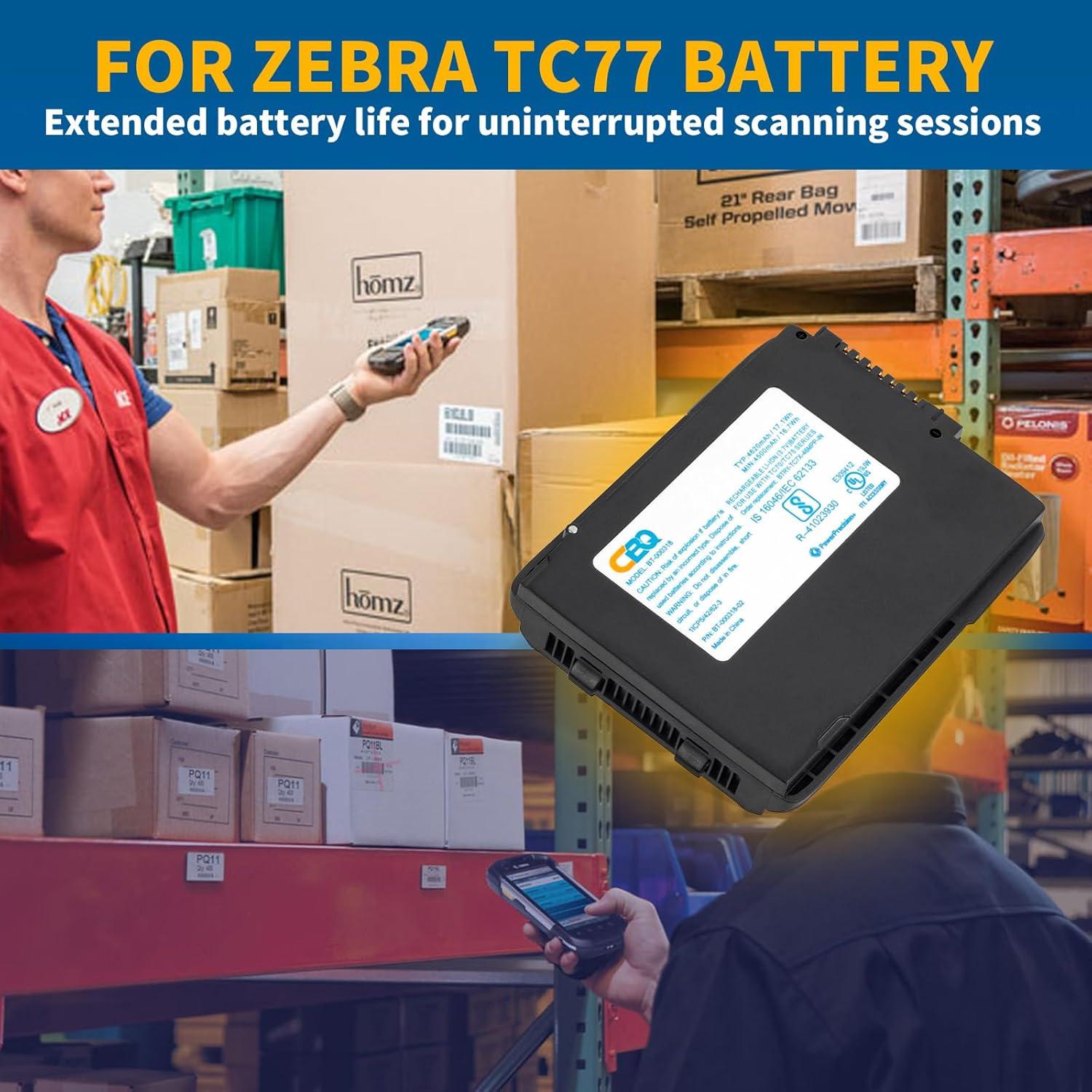 Batería de Reemplazo CBQ BT-000318 para Zebra TC70 TC75