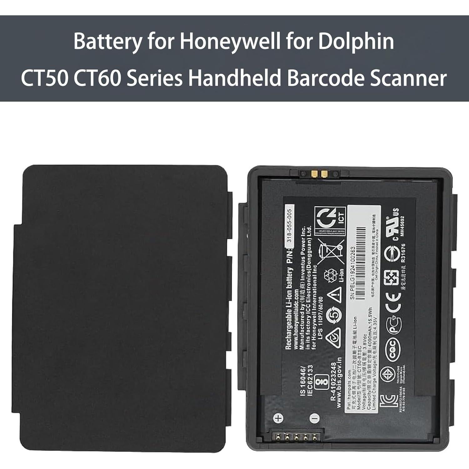 Batería de Repuesto Honeywell CT50 CT60 4090mAh 3.8V