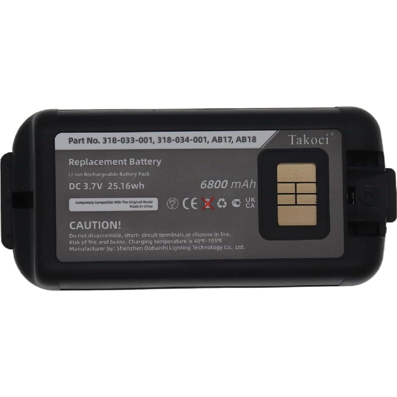 Batería de Reemplazo 6800mAh Youejoeq para Intermec CK3