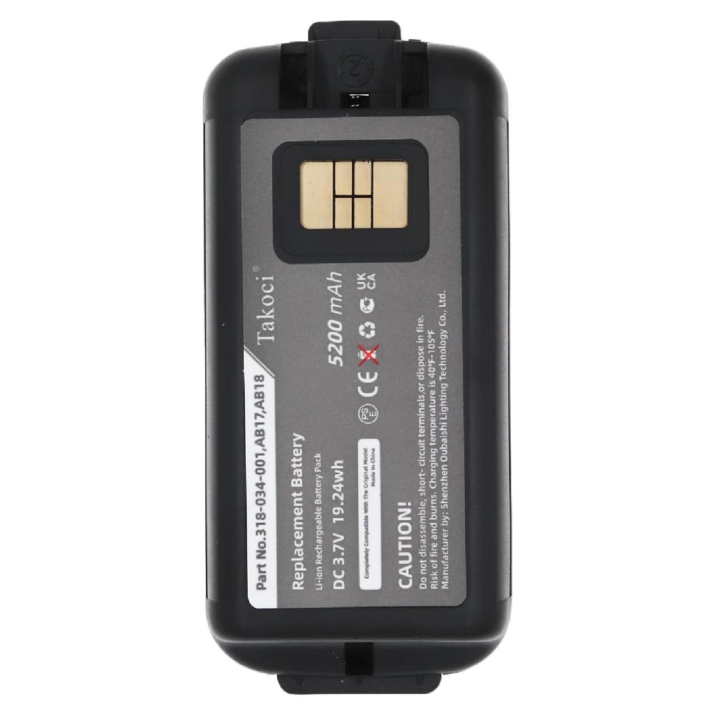 Batería de Reemplazo 318-034-001 Youejoeq 5200mAh para Intermec CK3