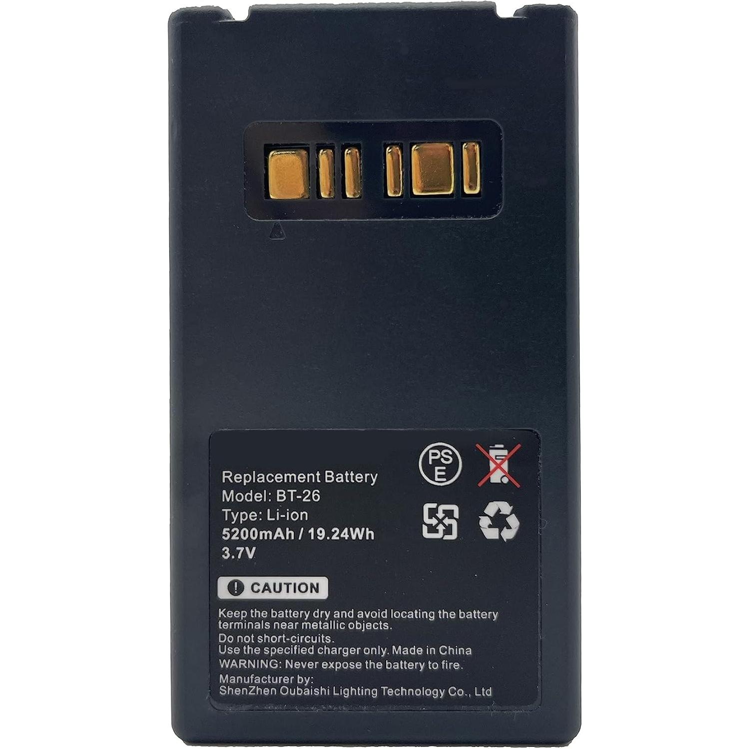 Batería de Reemplazo CESMIA 5200mAh para Datalogic Falcon X3/X4