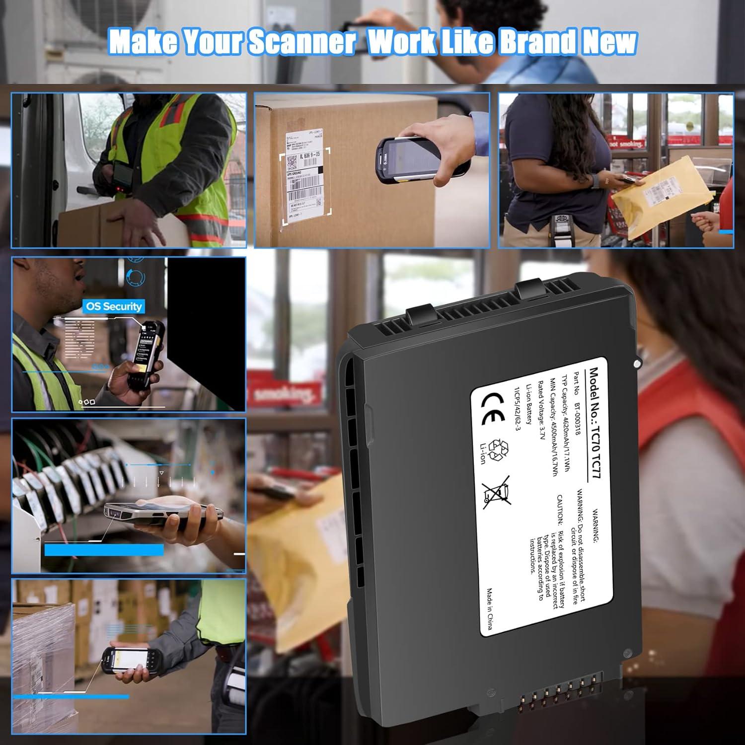 Batería de Litio 4620mAh para Zebra TC70 TC77 - REACELL