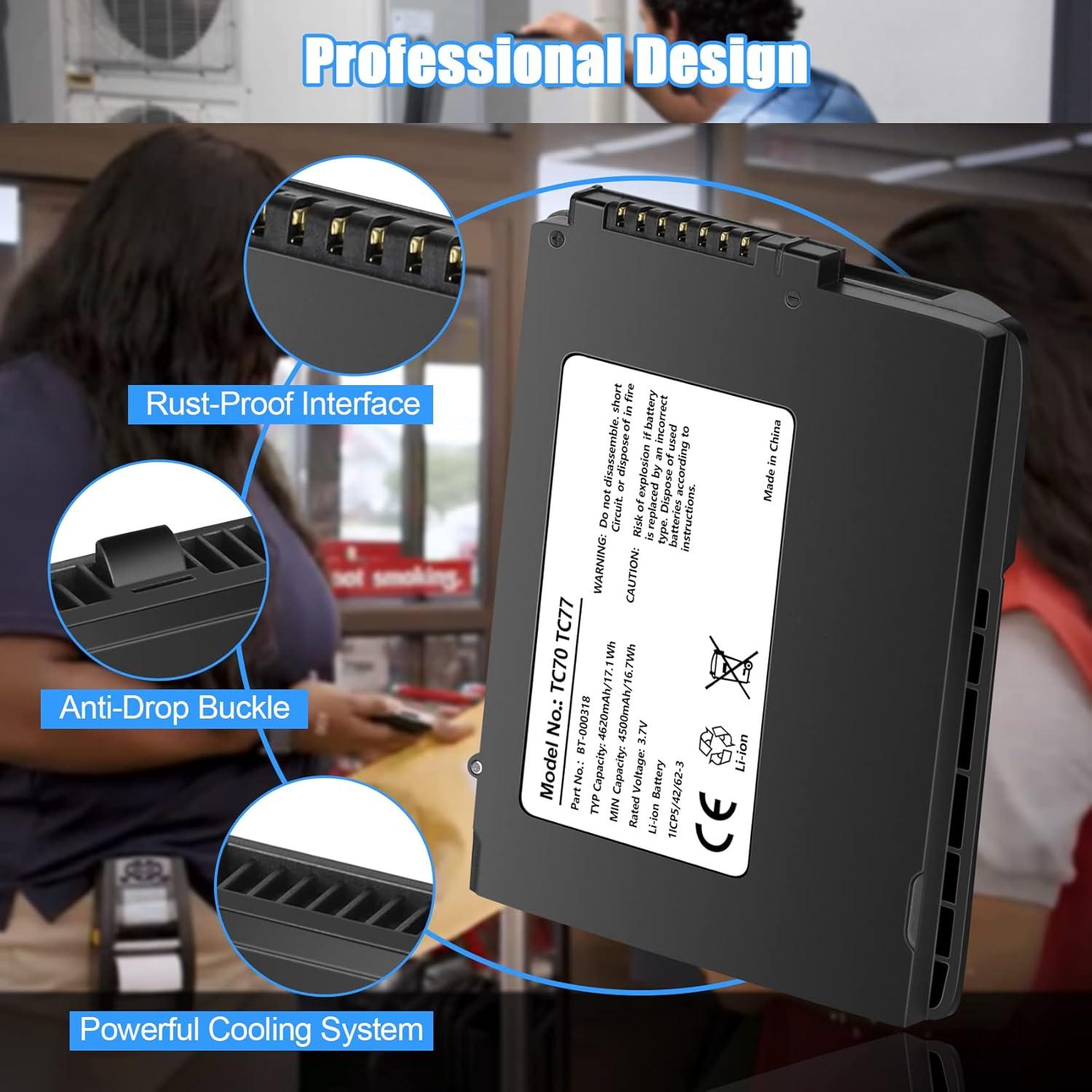 Batería de Litio 4620mAh para Zebra TC70 TC77 - REACELL