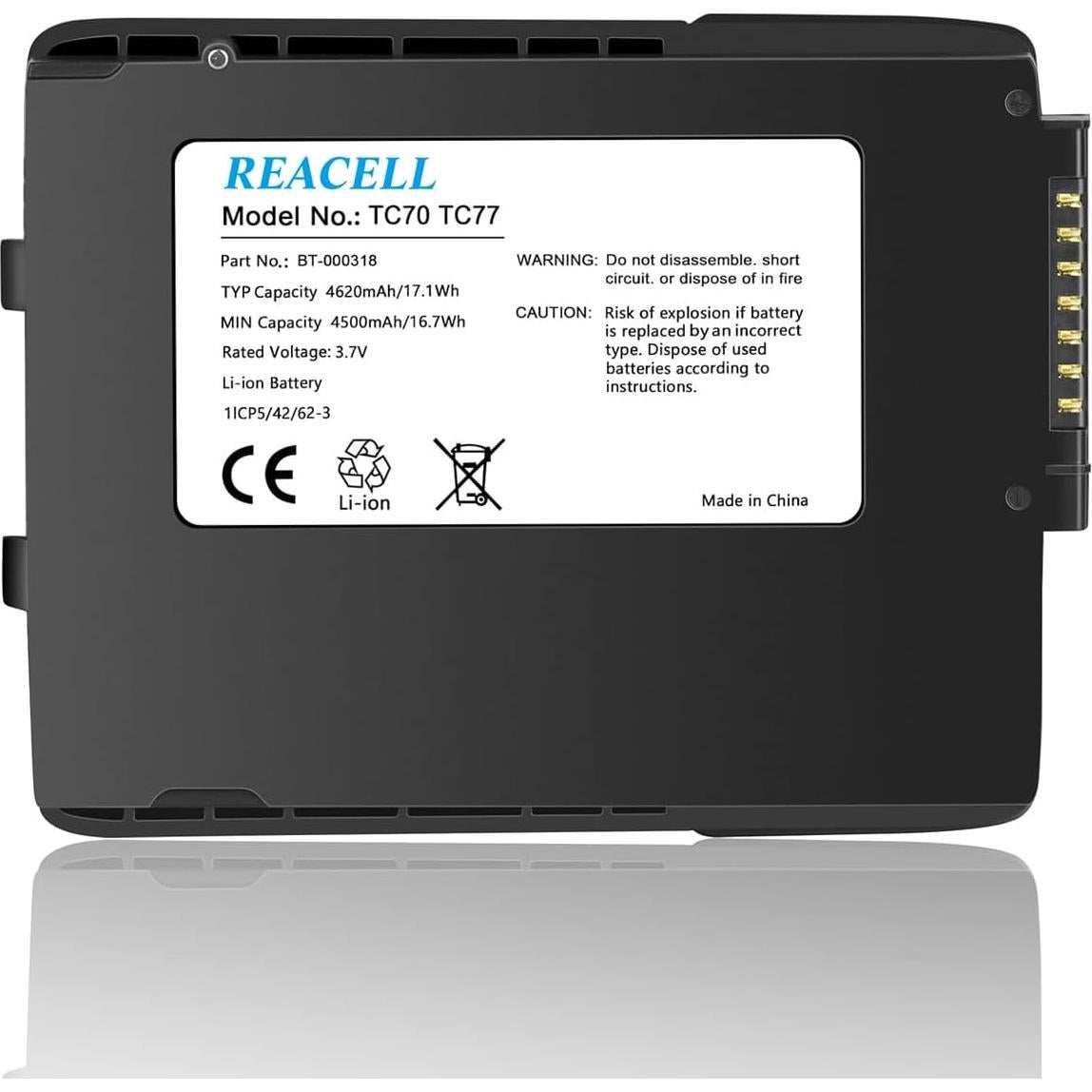 Batería de Litio 4620mAh para Zebra TC70 TC77 - REACELL