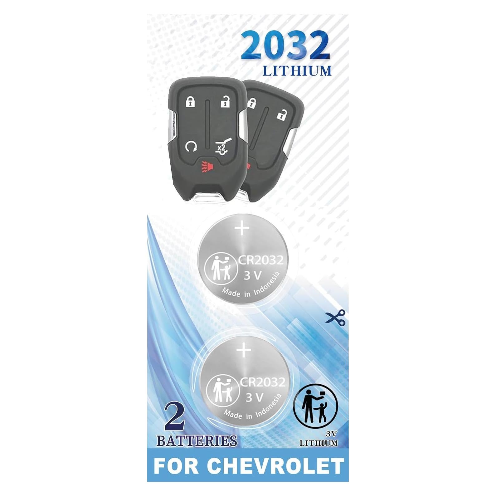Batería CR2032 para Llave Inteligente Chevrolet GMC 2015-2021