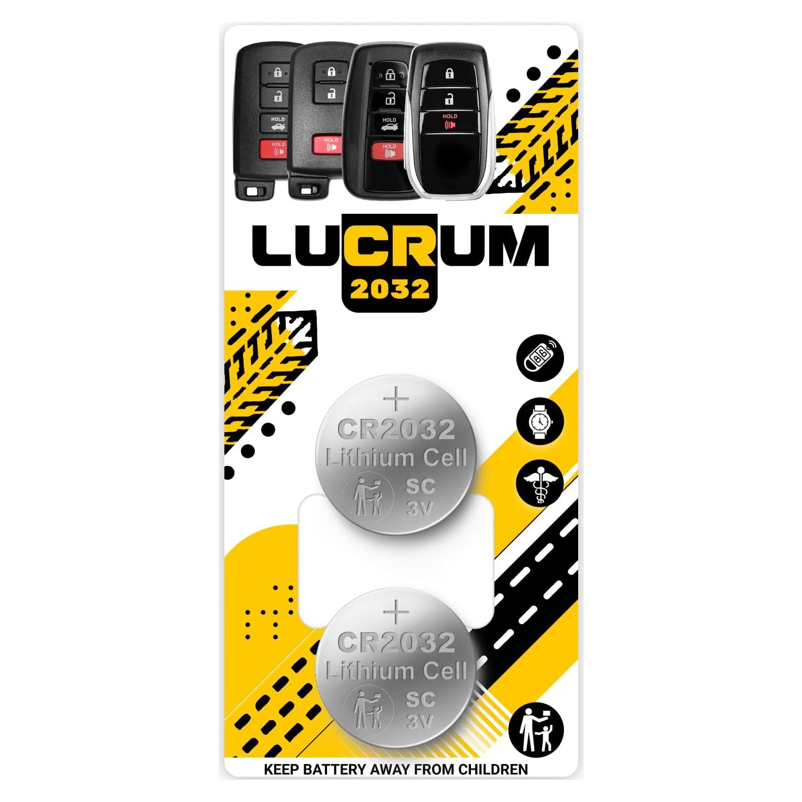 Batería CR2032 Lucrum para Llave Toyota - Paquete de 2