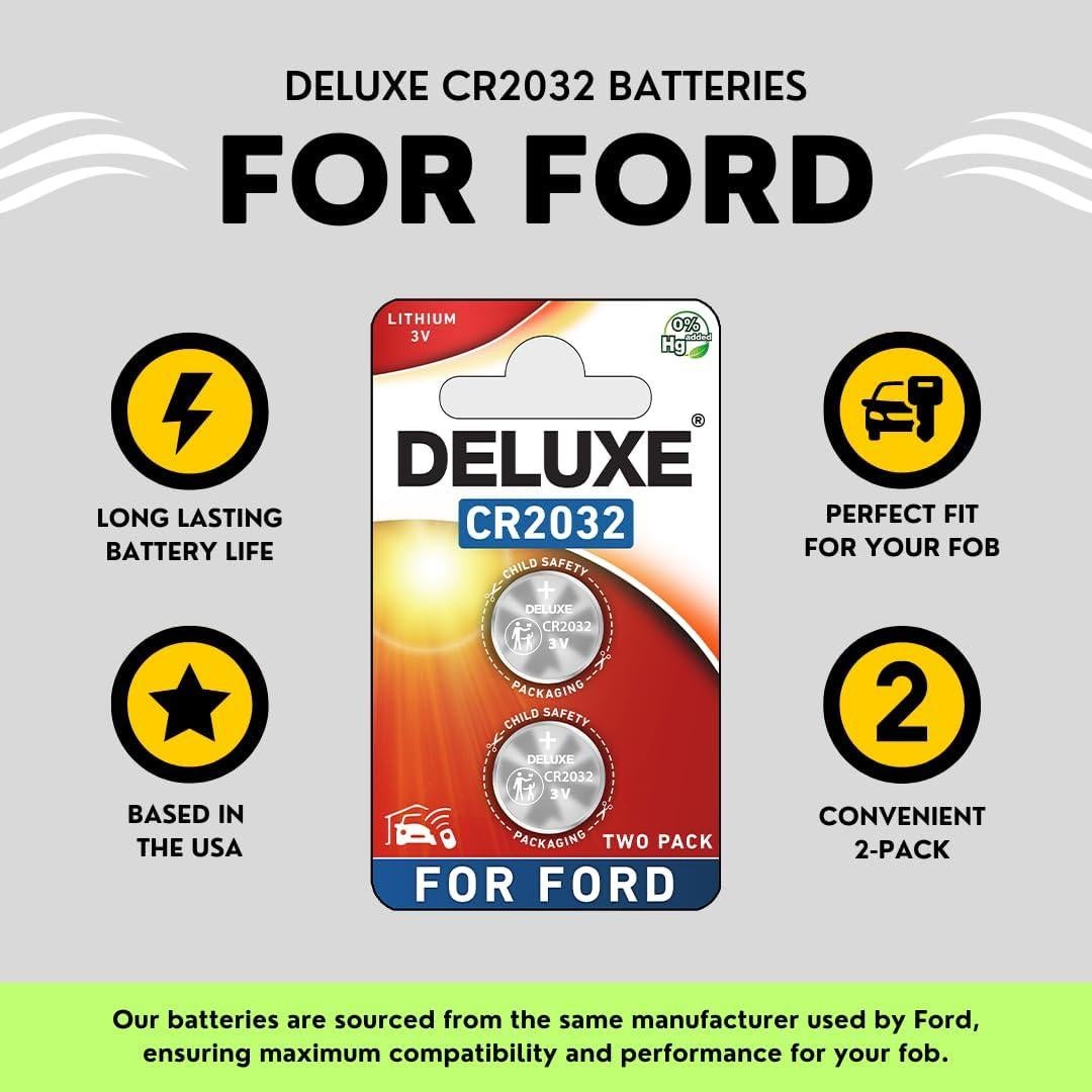 Baterías CR2032 Deluxe para Llaveros Ford - Paquete de 2