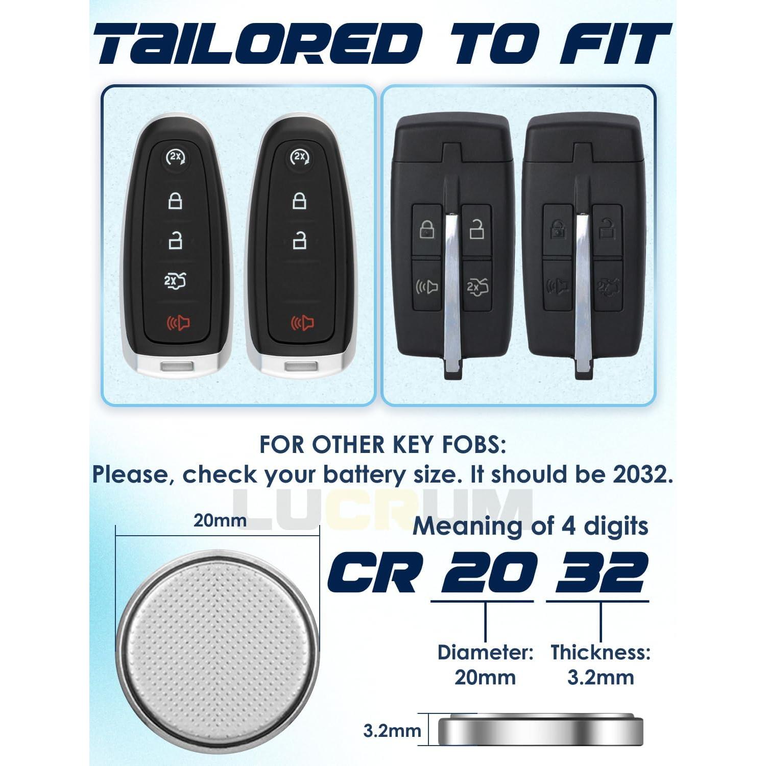 Batería CR2032 Lucrum para Llave Lincoln 2 Piezas 3V