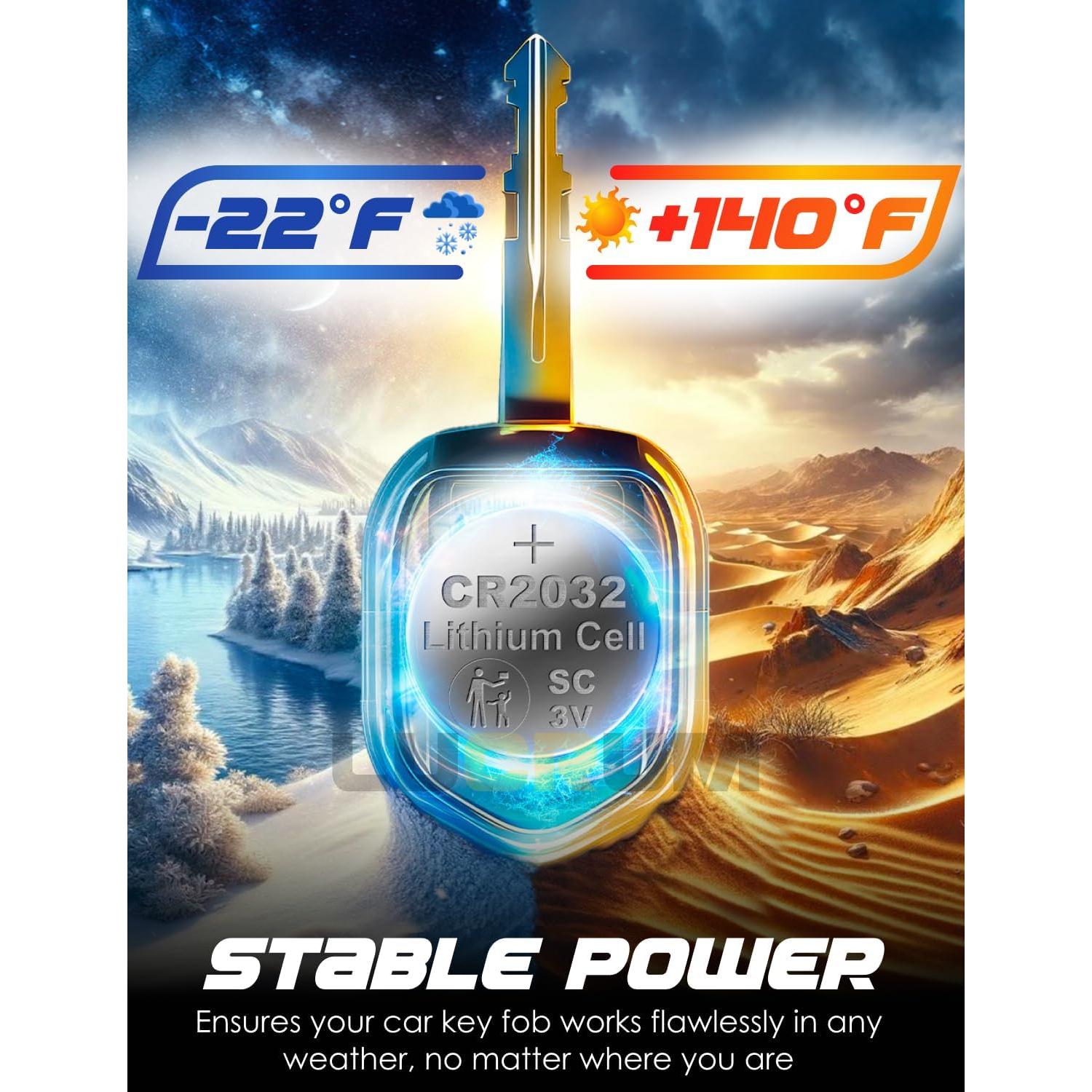 Batería CR2032 Lucrum para Llave Lincoln 2 Piezas 3V