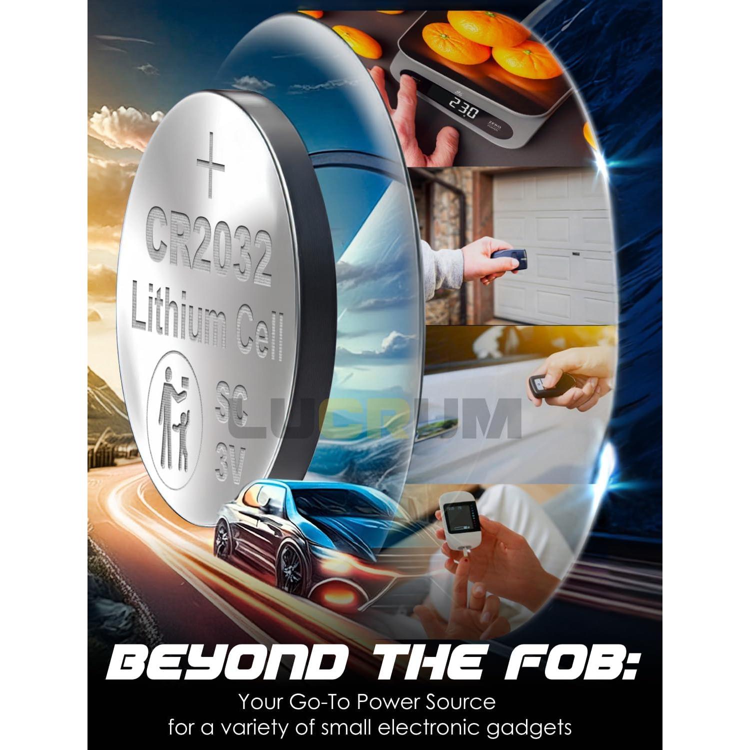 Batería CR2032 Lucrum para Llave Lincoln 2 Piezas 3V