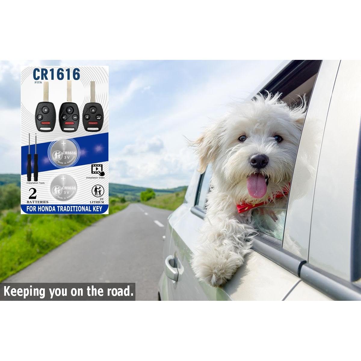 Baterías CR1616 para Llave Remota Honda - Paquete de 2