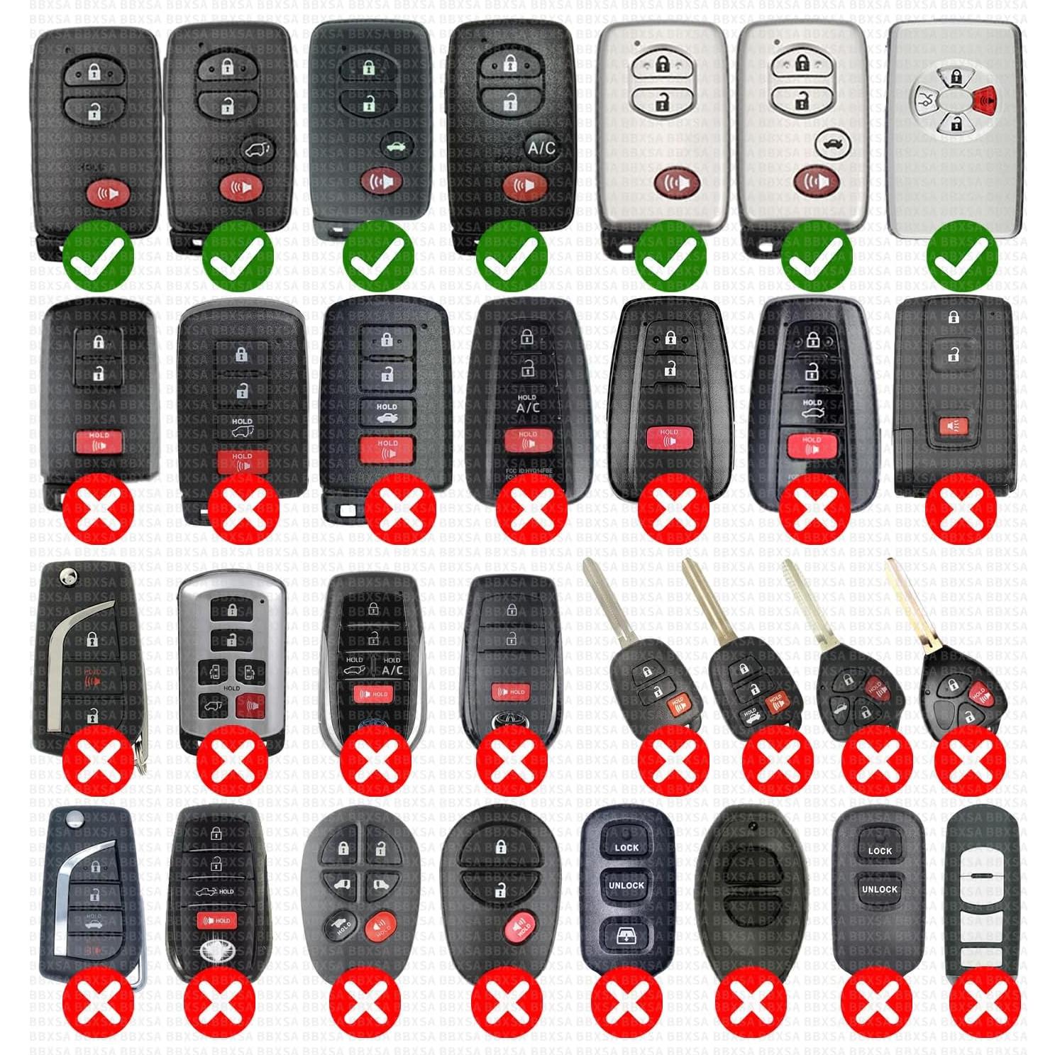 Baterías CR1632 para llaves Toyota - Reemplazo OEM