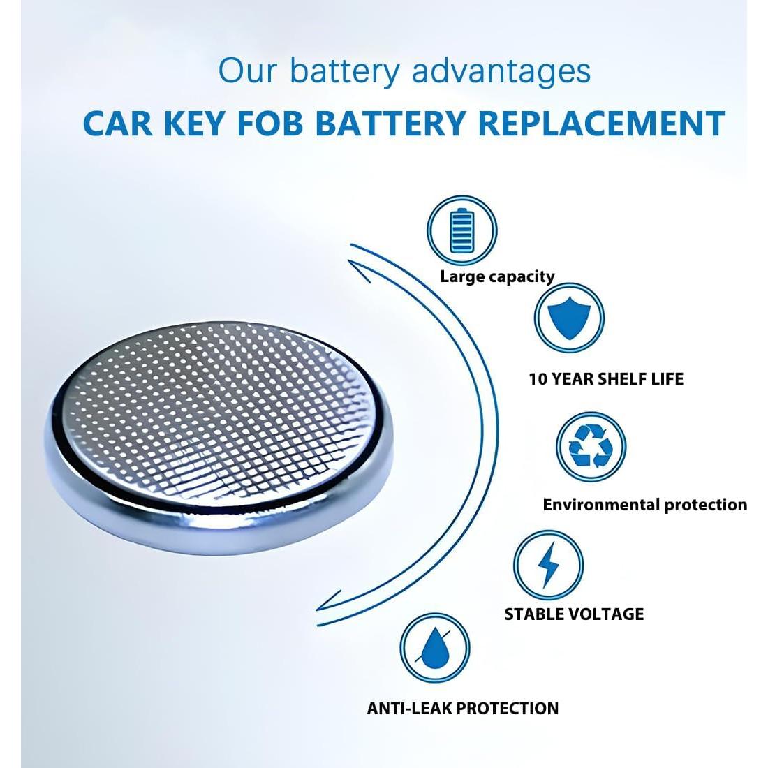 Baterías CR1632 para llaves Toyota - Reemplazo OEM