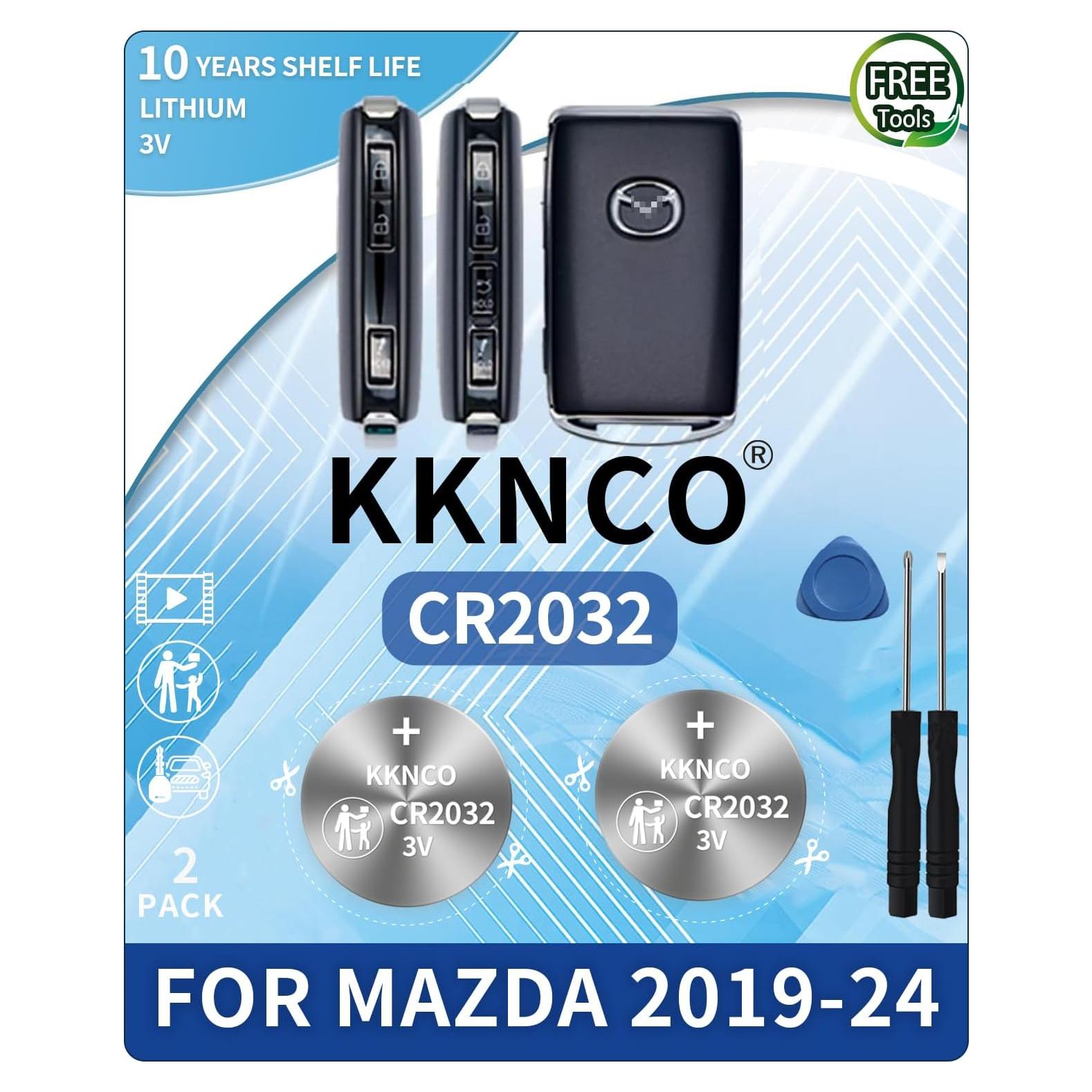Reemplazo Batería Llave Mazda 2019-2024 CR2032 2 Piezas