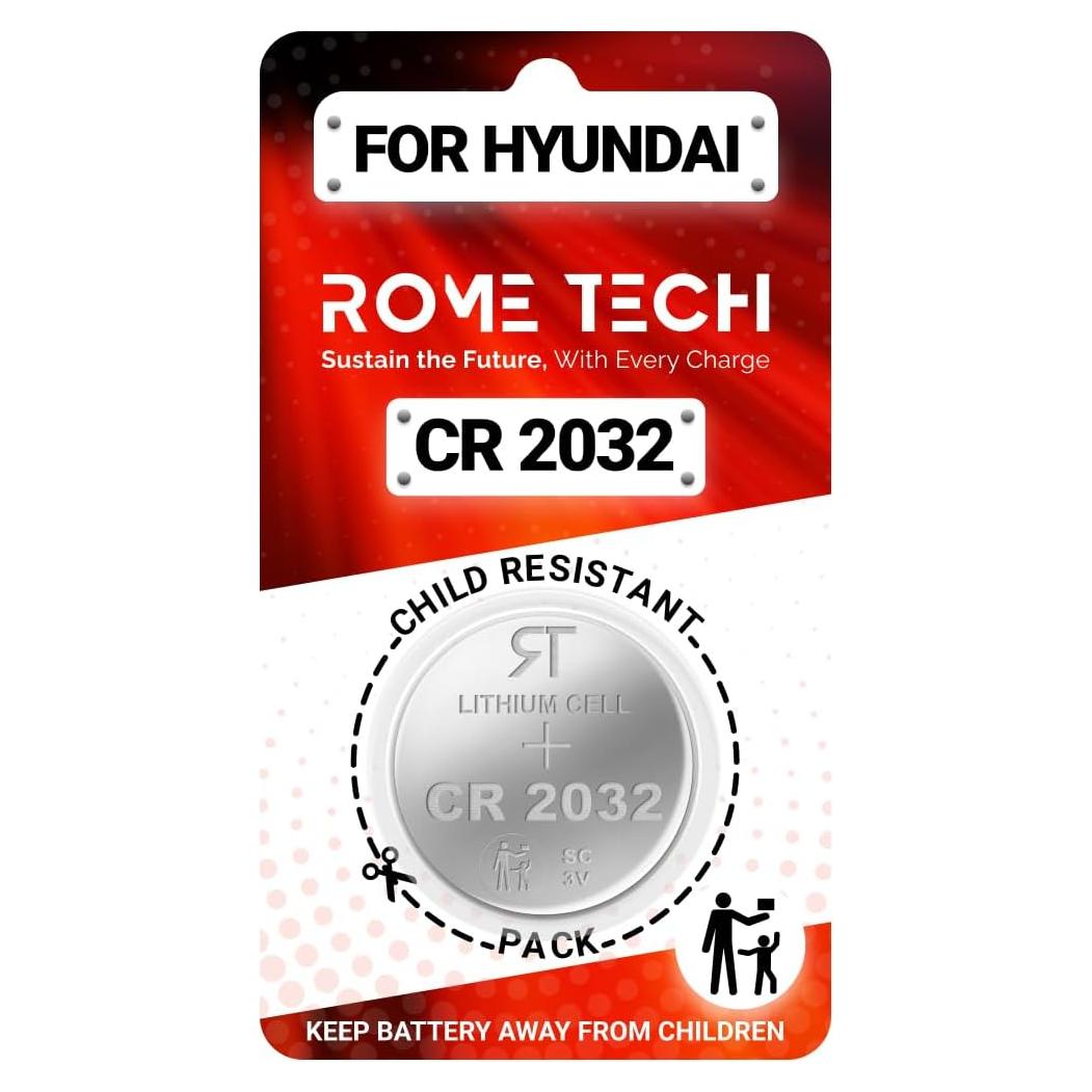 Batería CR2032 para Llave Hyundai Rome Tech - 1 Unidad