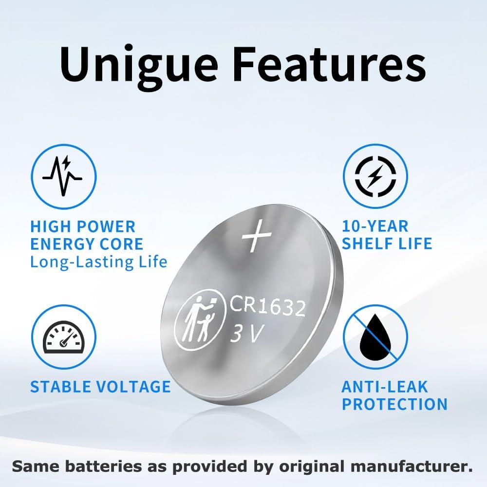 Baterías CR1632 para Llave Control Remoto Toyota - 2 Piezas