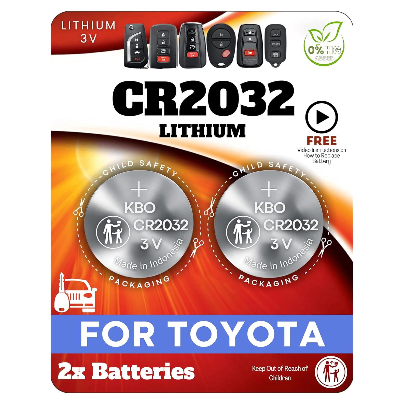 Kit de Baterías CR2032 para Llave Toyota - 2 Unidades OEM