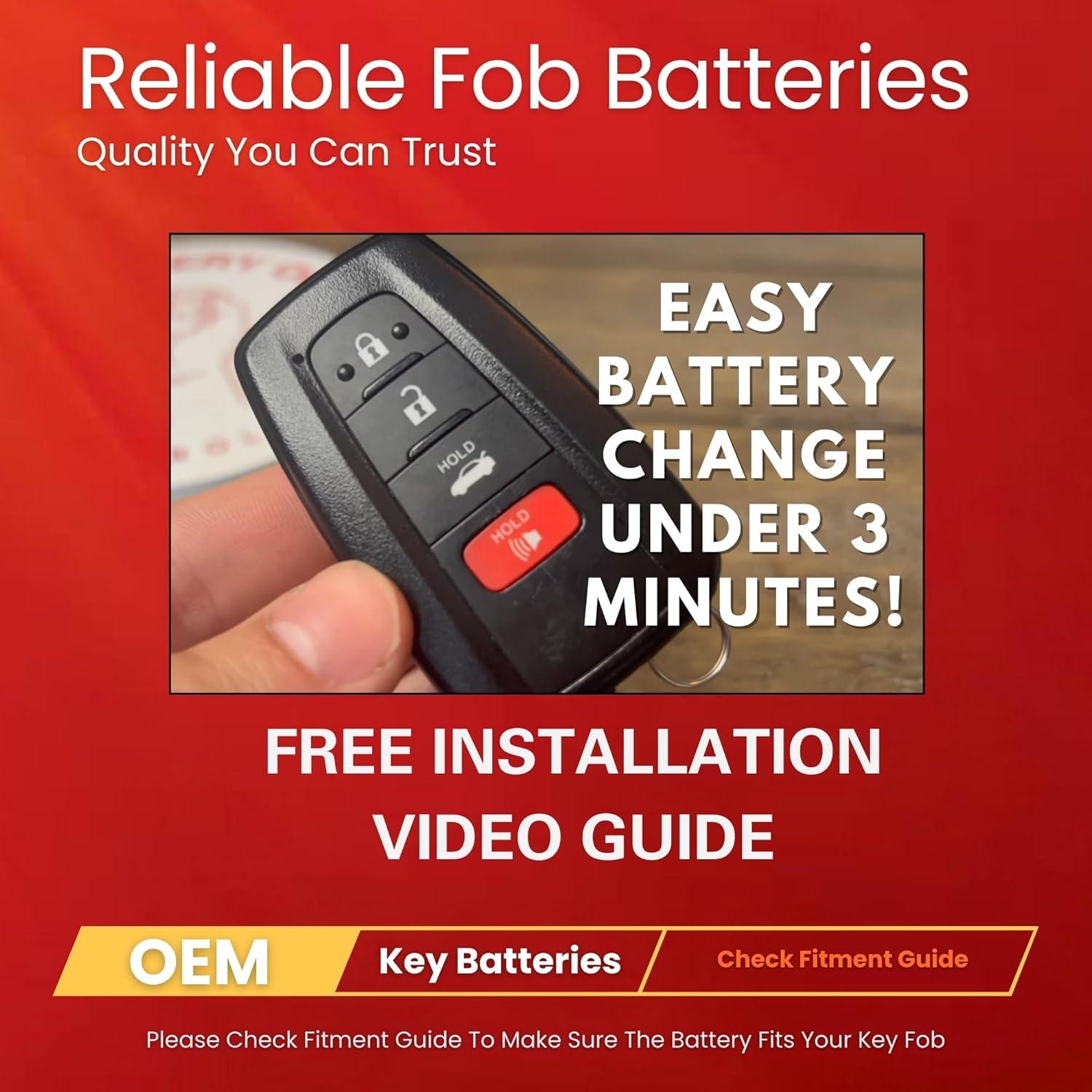 Kit de Baterías CR2032 para Llave Toyota - 2 Unidades OEM