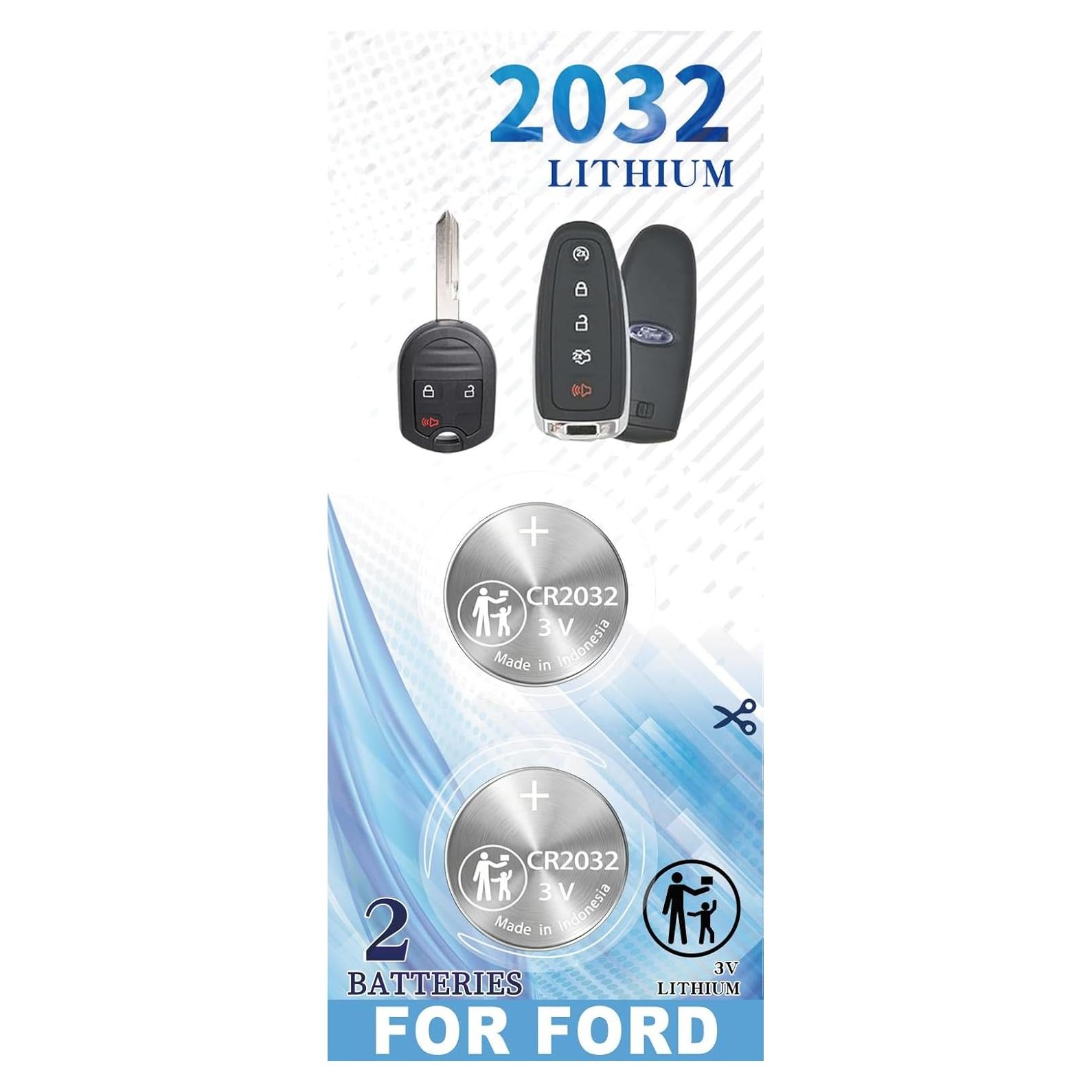 Batería de Llave Remota Ford Lincoln CR2032 - Reemplazo