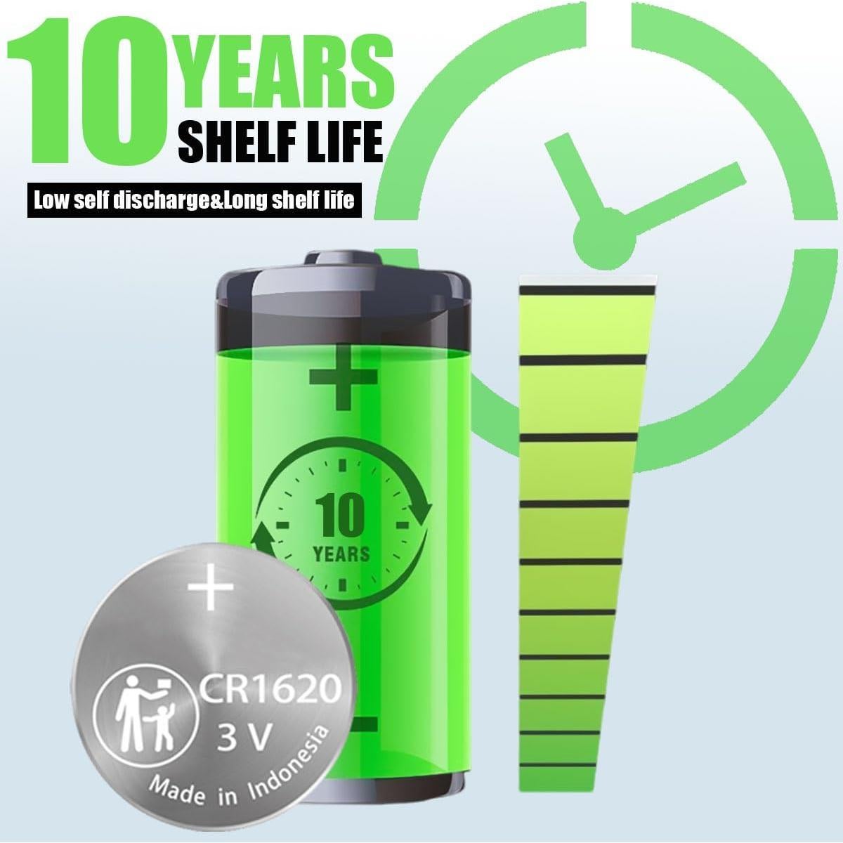 Batería CR1620 para Llave Subaru ZIWLU - 2 Unidades