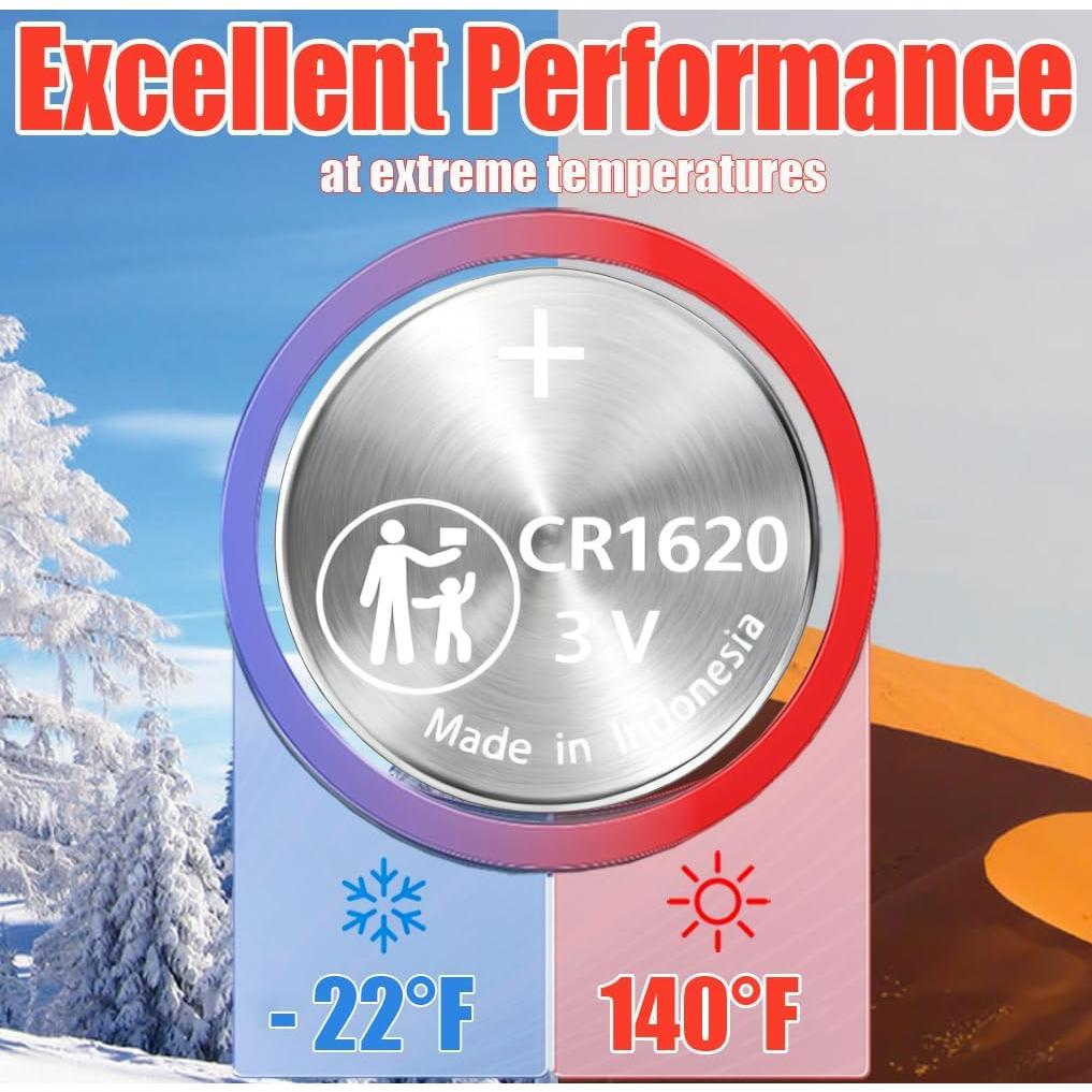 Batería CR1620 para Llave Subaru ZIWLU - 2 Unidades