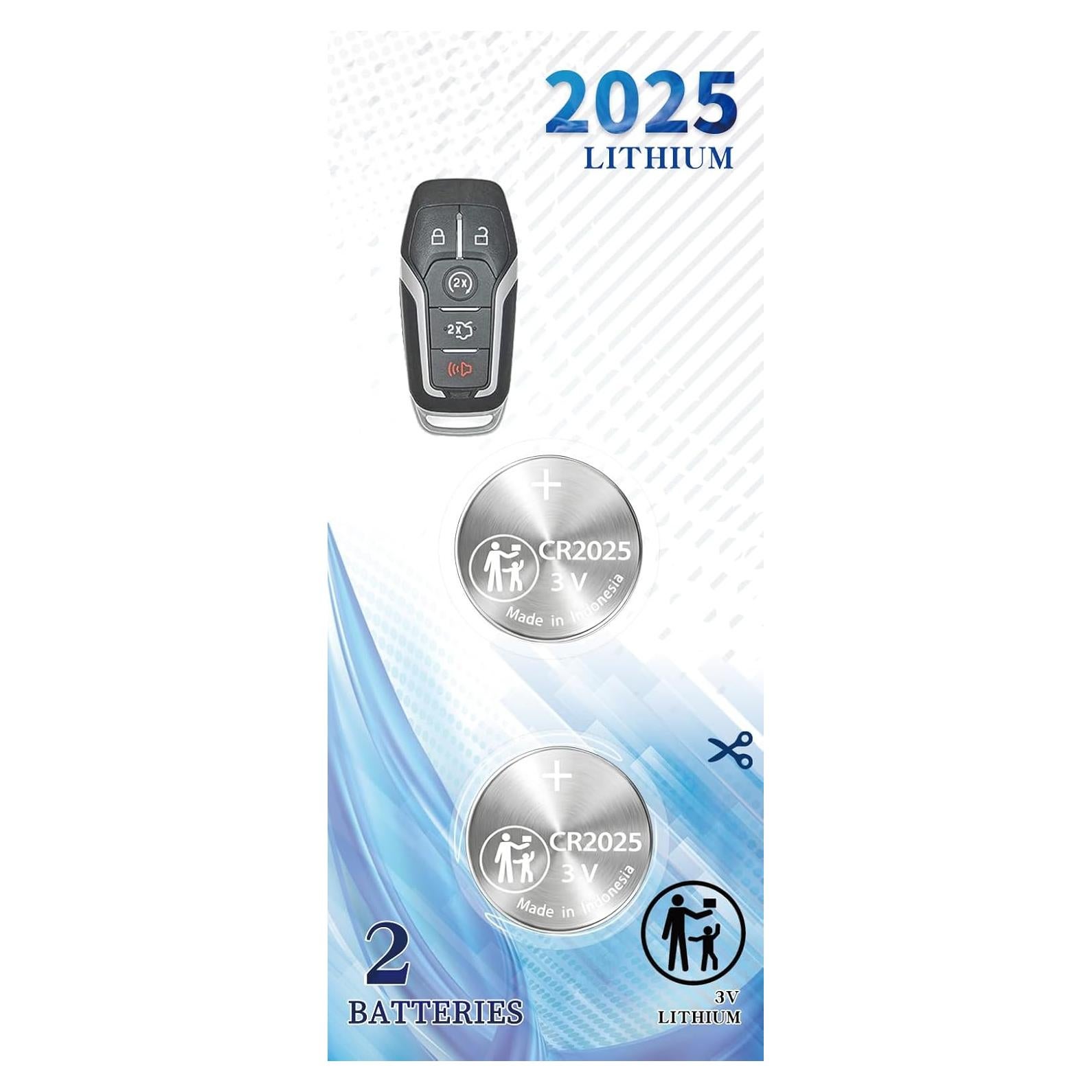 Batería CR2025 para llavero Ford Lincoln 2013-2018
