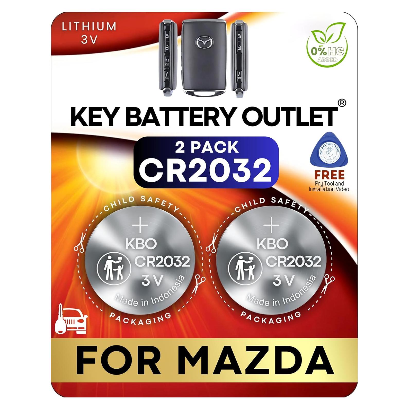 Paquete de 2 Baterías CR2032 para Llave Mazda - 2019-2025