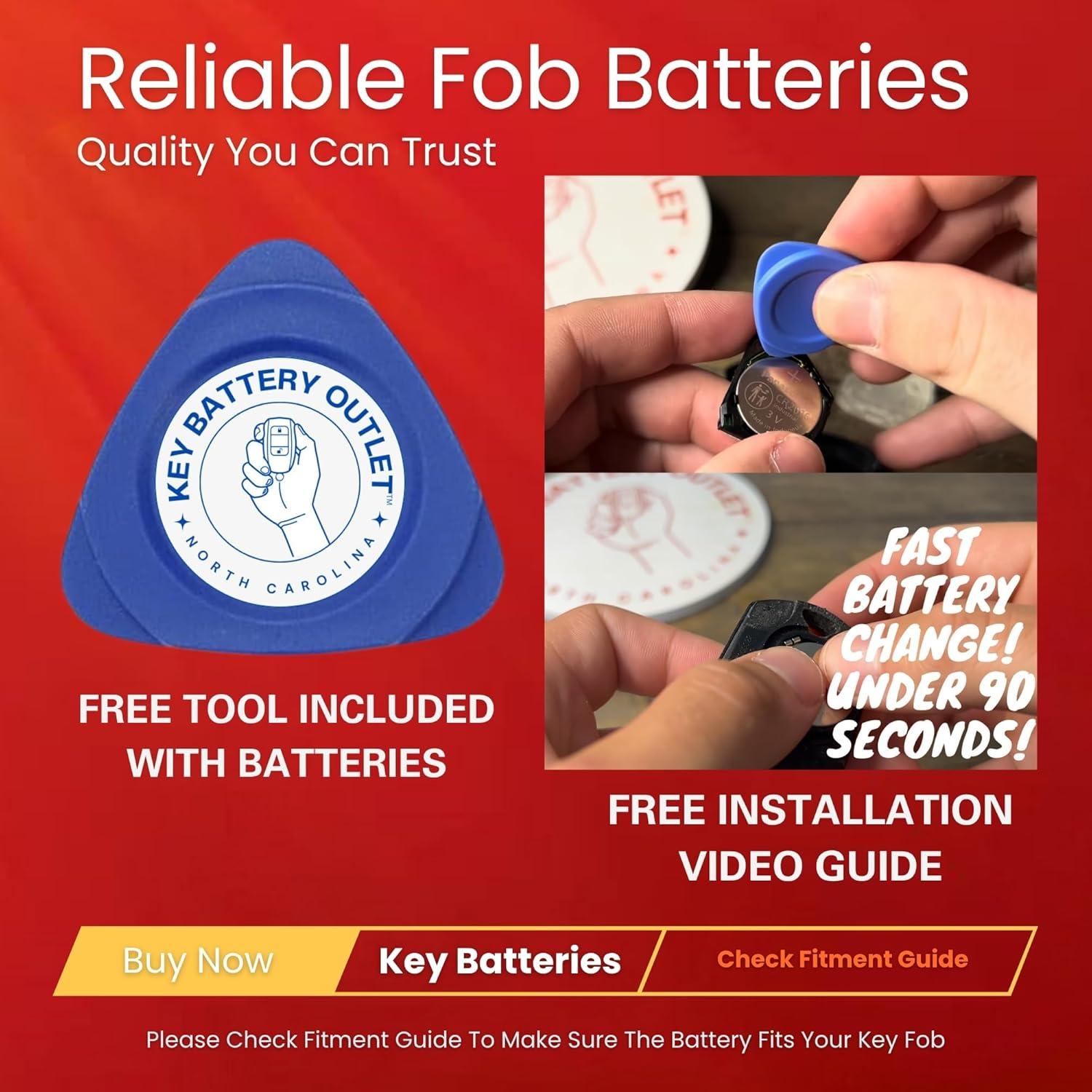 Paquete de 2 Baterías CR2032 para Llave Mazda - 2019-2025