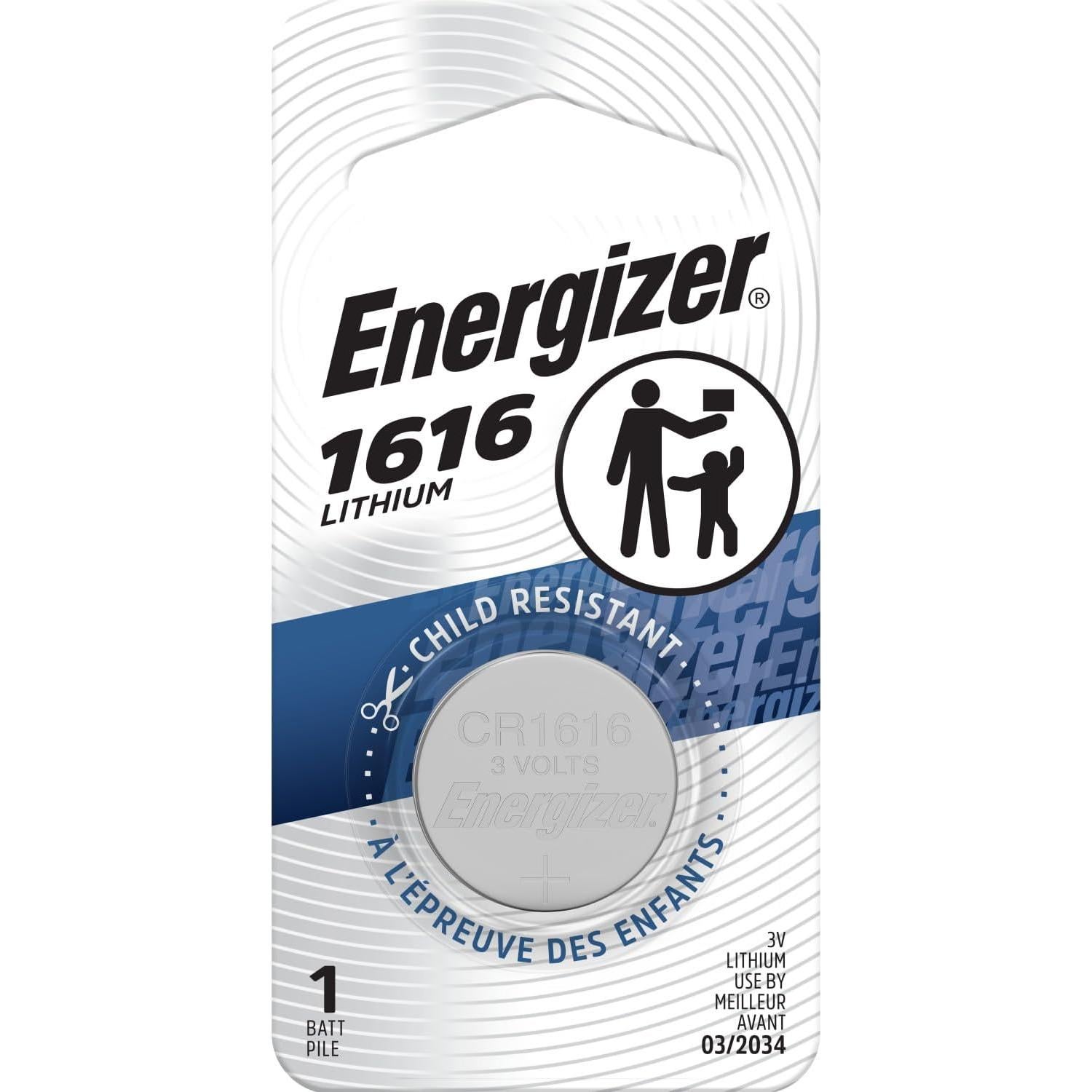 Batería de Moneda de Litio Energizer CR1616 - 3V - 1 Unidad