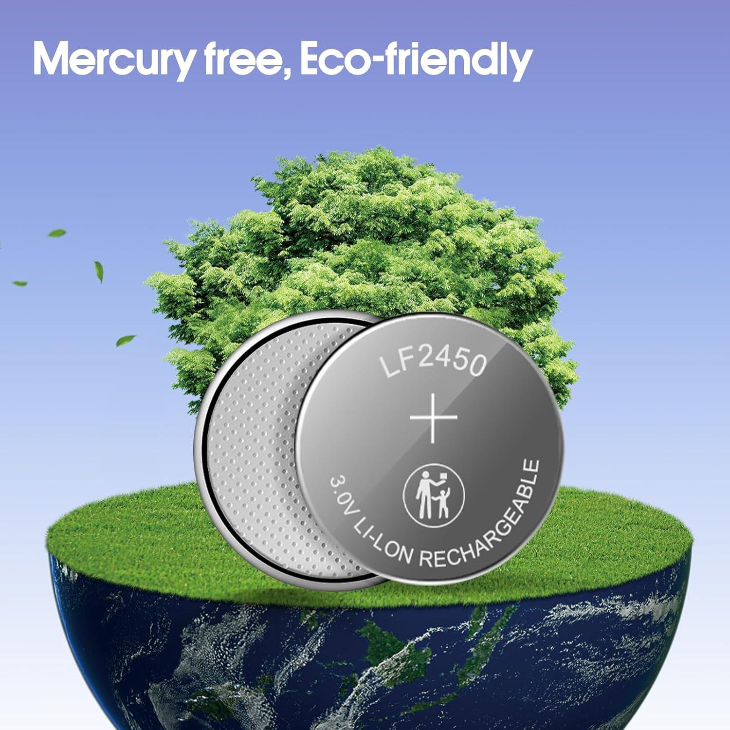 Baterías Recargables de Litio CR2450 LeKai - Paquete de 10