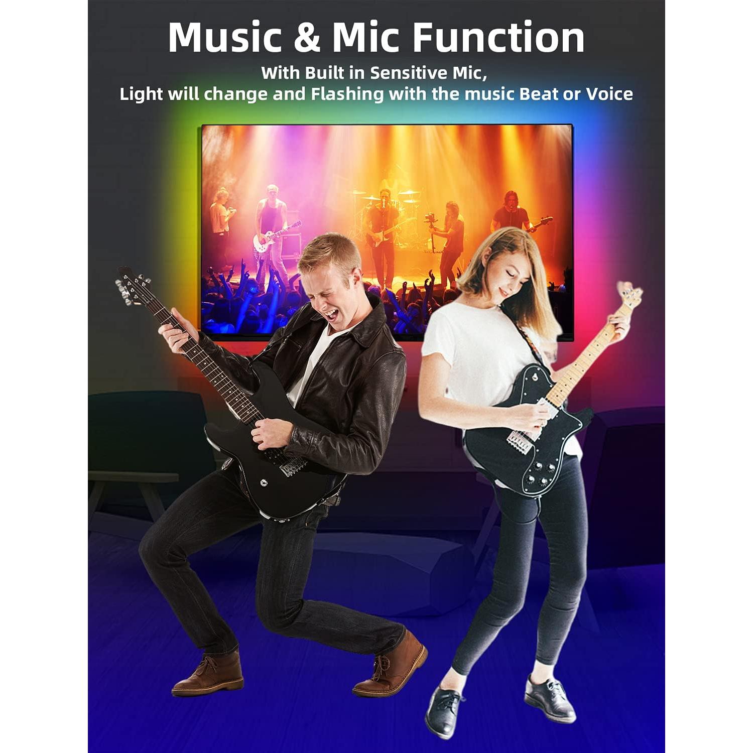 Luces LED Daymeet 3m RGBICW para TV 32-45" Control APP