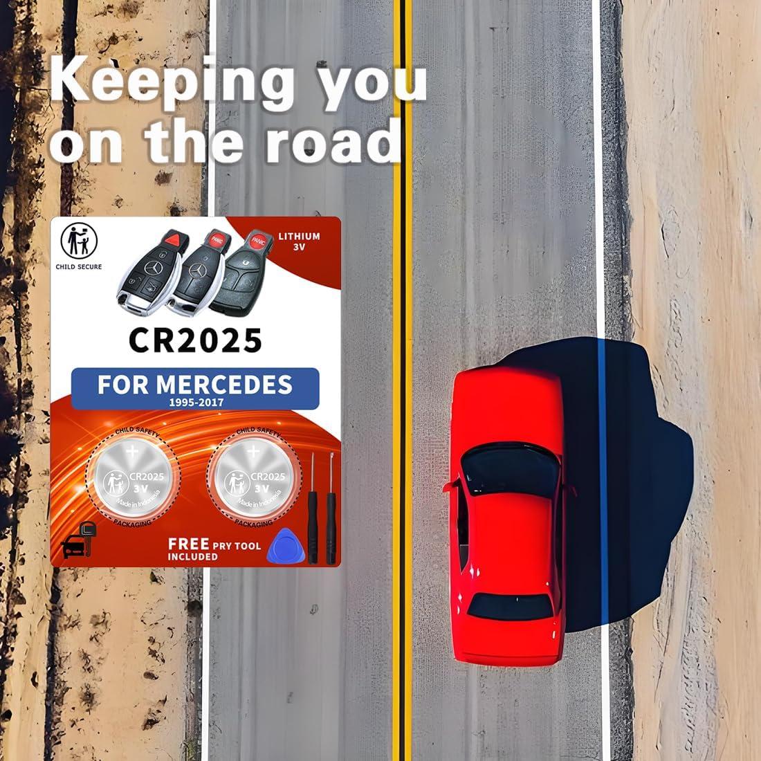 Batería CR2025 para Llave Mercedes-Benz - 2 Piezas