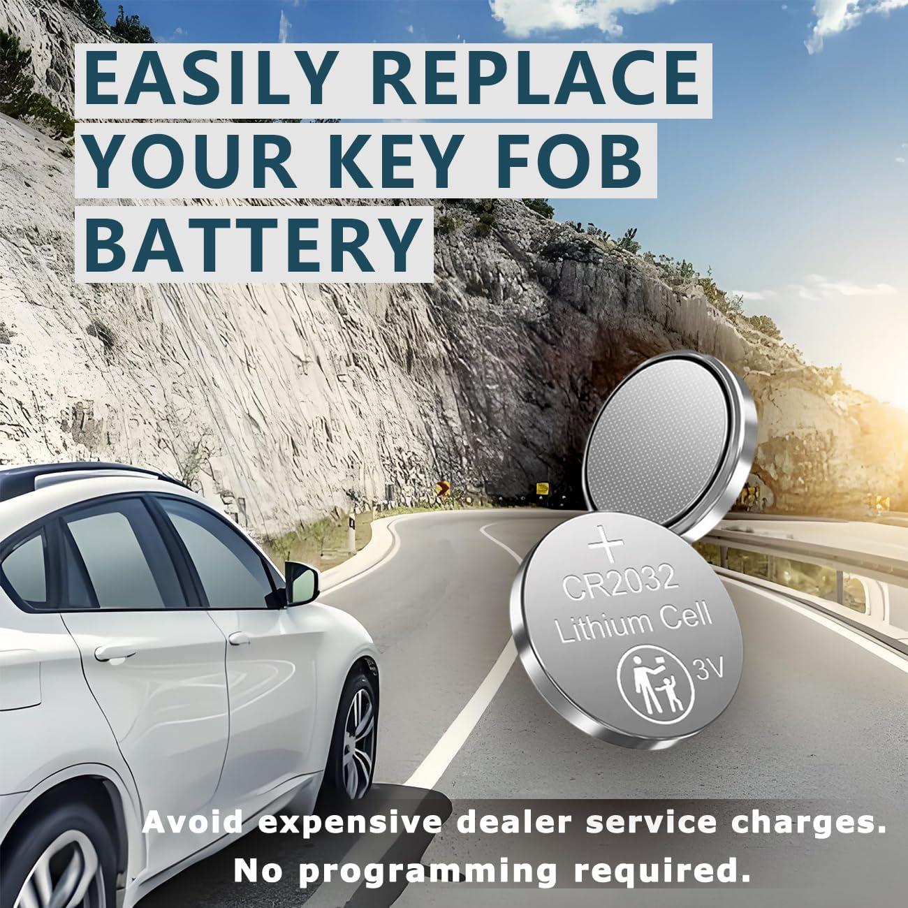 Baterías CR2032 para llaveros Audi A3 A4 A5 A6 A7 A8 Q3 Q4 Q5 Q6 Q7 Q8