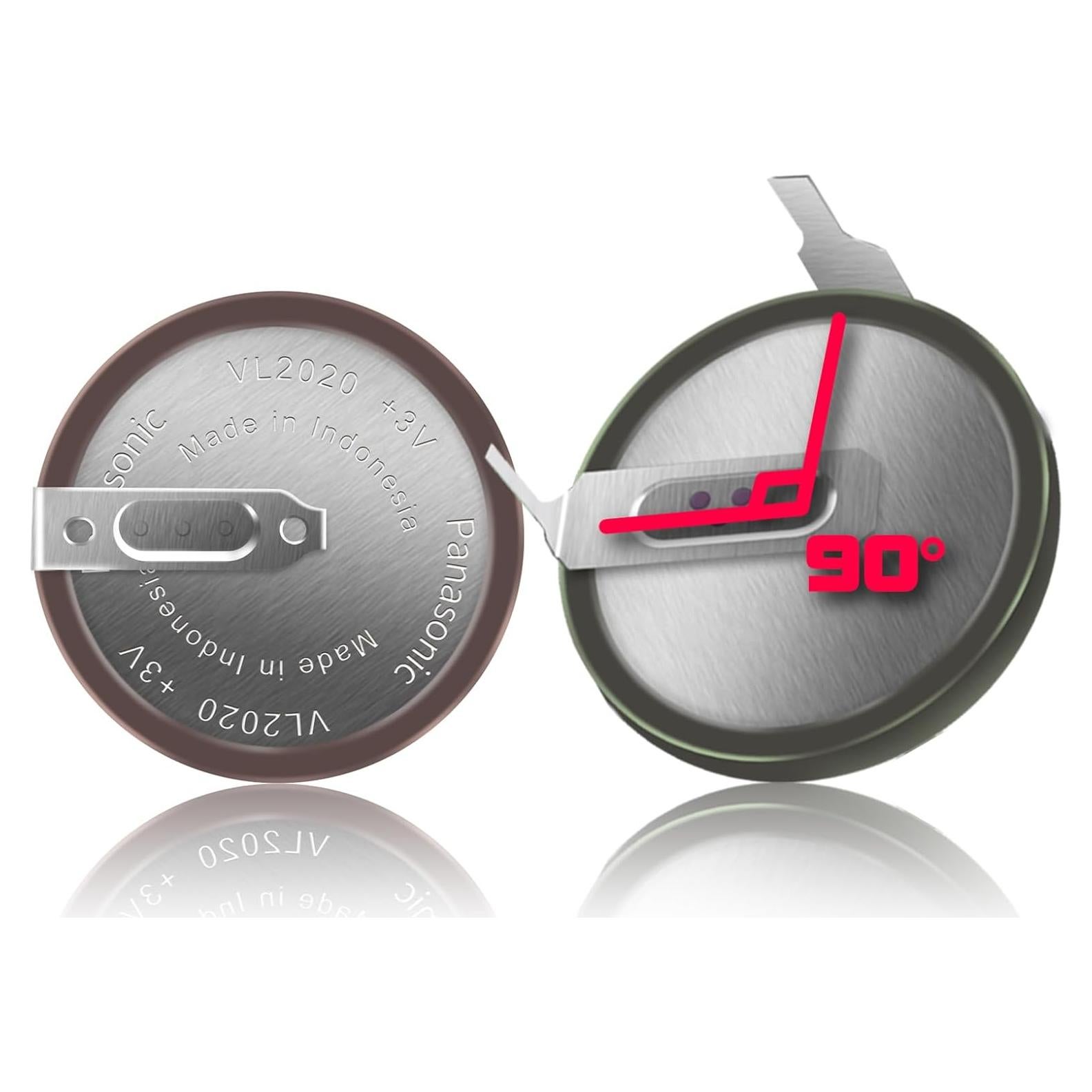 Paquete de 2 Baterías VL2020 para Llave BMW 3V 20mm