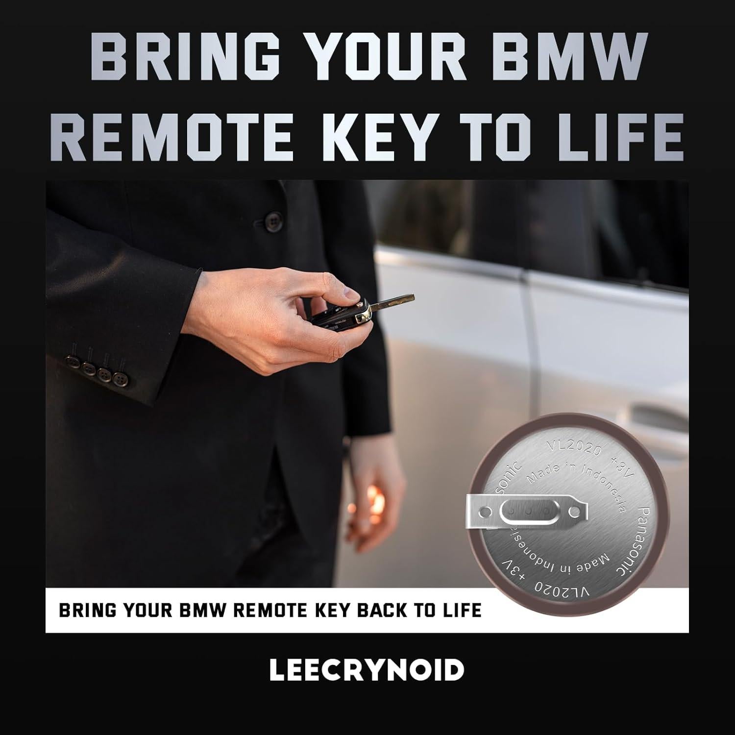 Paquete de 2 Baterías VL2020 para Llave BMW 3V 20mm