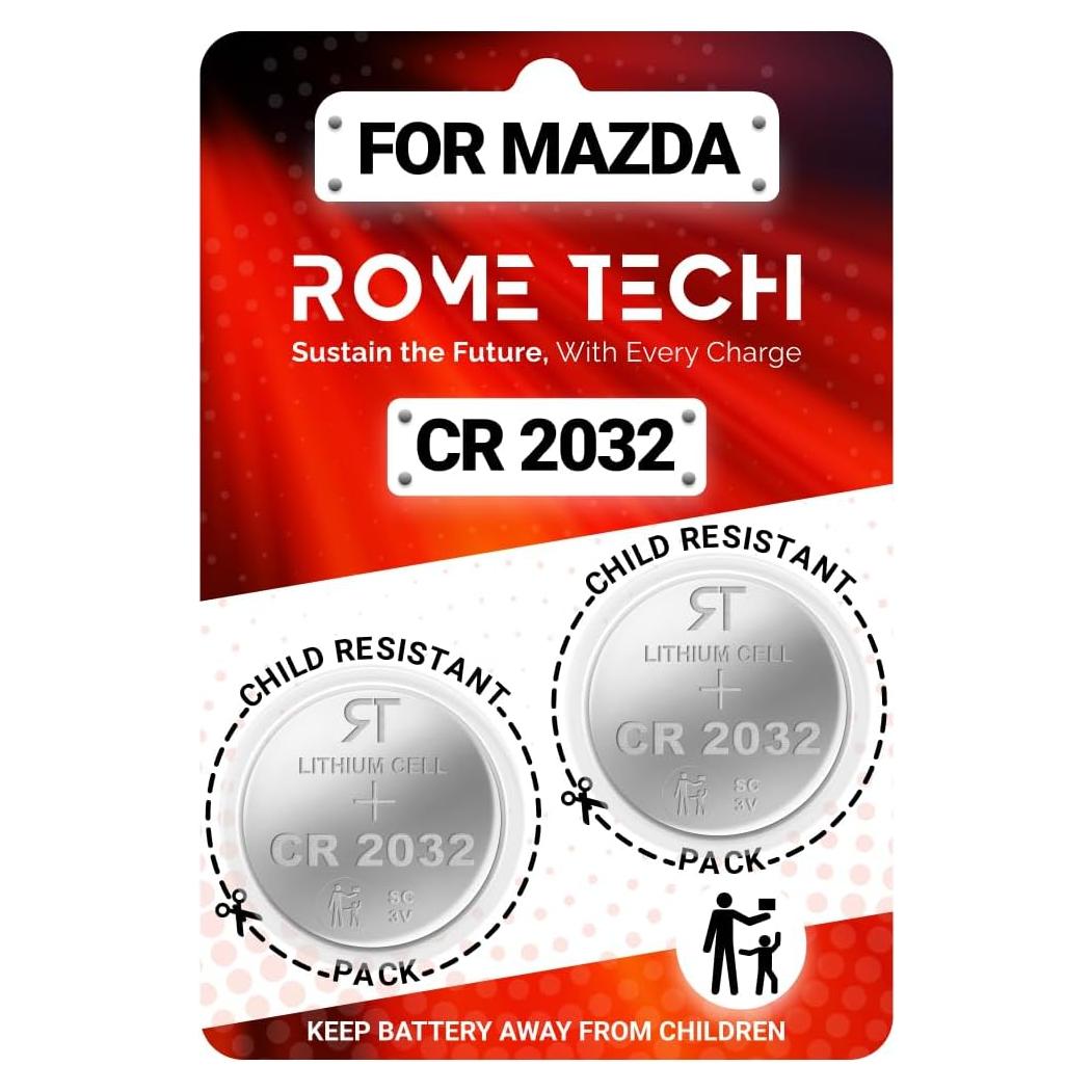 Batería CR2032 para Llave Mazda 2019-2025 - Paquete de 2