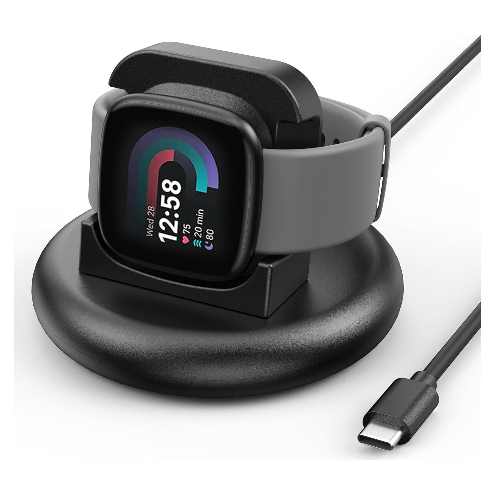 Dock de Carga Wanme USB C para Fitbit Versa 4/3/Sense 2