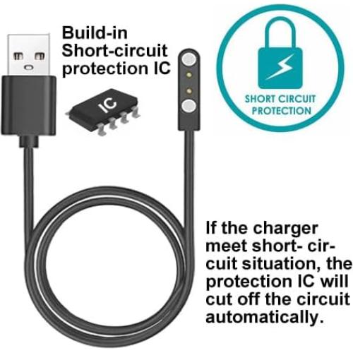 Cables de Cargador Magnético SMAATE para VPSTAY ALB1 1.47" - 2 PCs