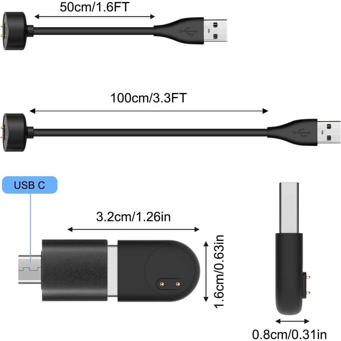Cargador Magnético para Xiaomi Mi Band 5 6 7 y Amazfit Band 5