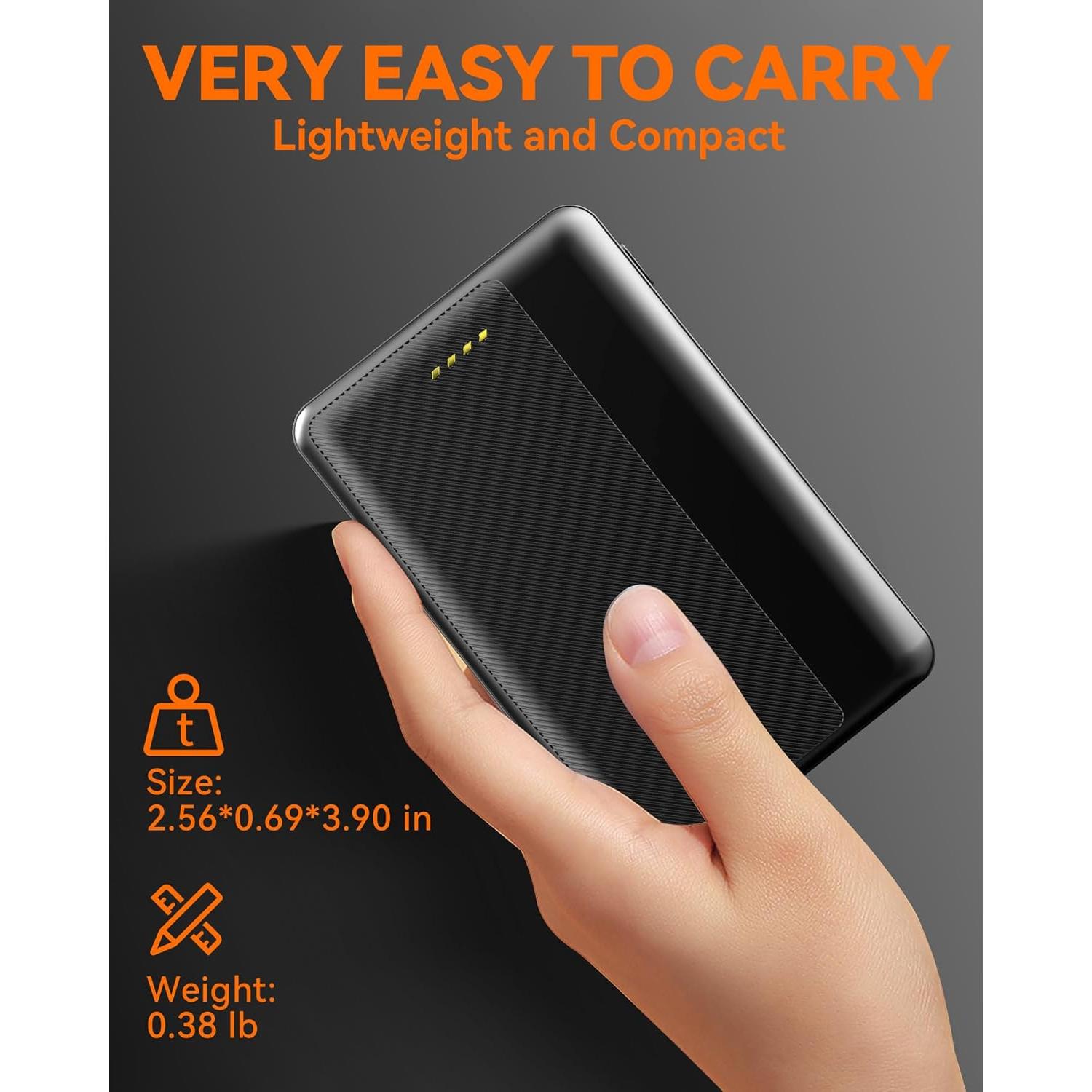 Batería Térmica 10000mAh 7.4V DC para Chalecos ORORO y Venustas