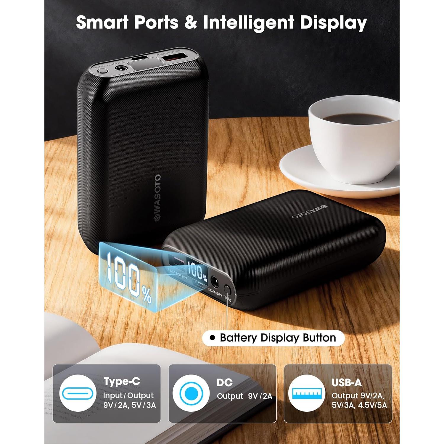 Chaleco Calentado WASOTO 16000mAh 9V con Pantalla LED