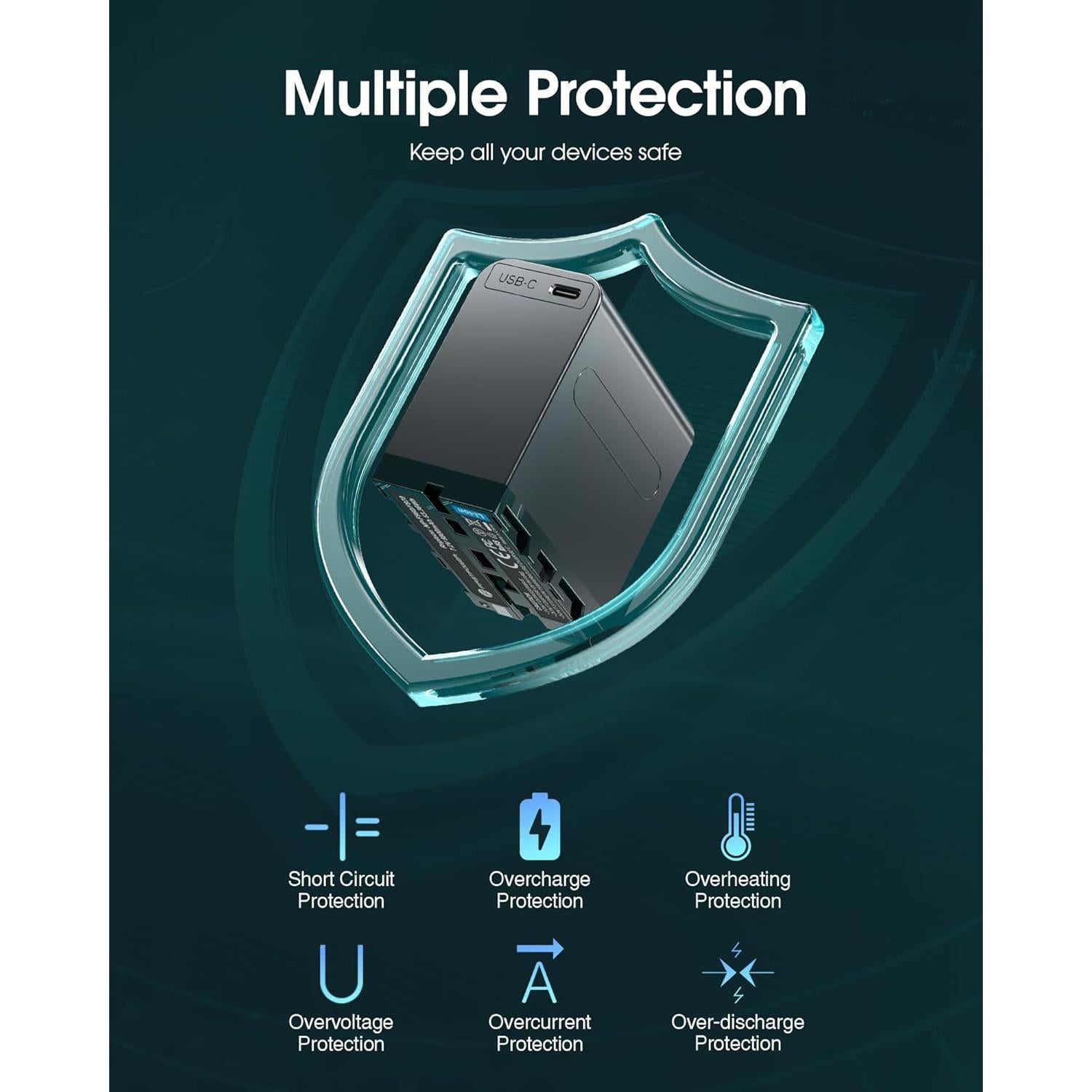 Batería Recargable NP-F970 PrimeraPotencia 8800mAh 2-Pack