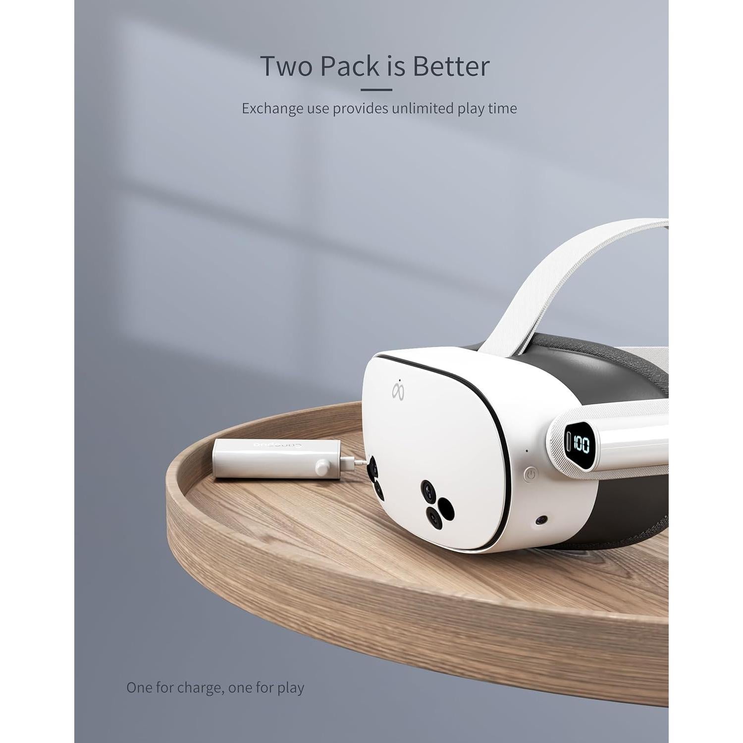 Batería Externa Cooopoo para Meta Quest 3 - Carga Rápida 5000mAh