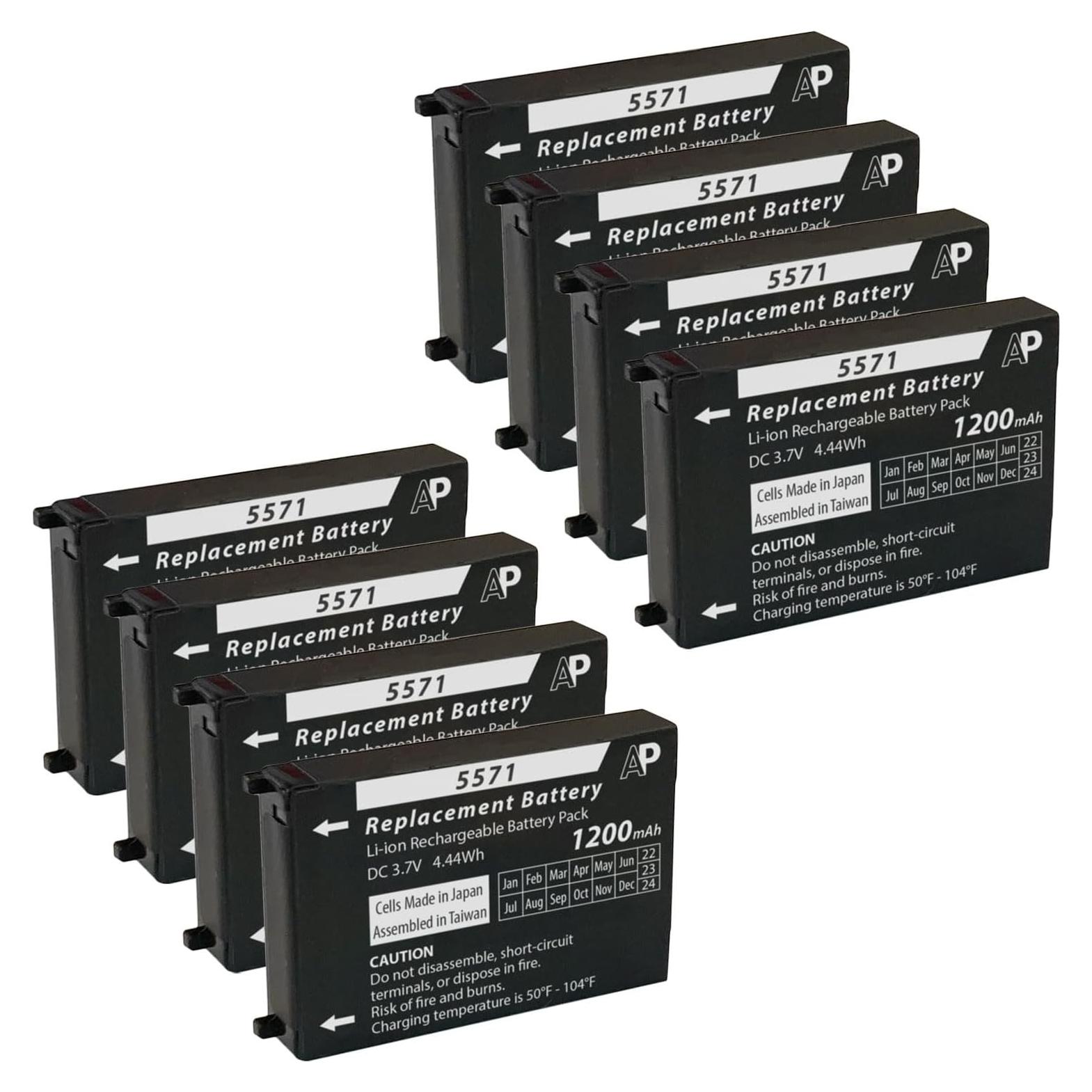 Batería Recargable Artisan Power para Motorola CLS1110/1410/1450 | 1200 mAh | Paquete de 8