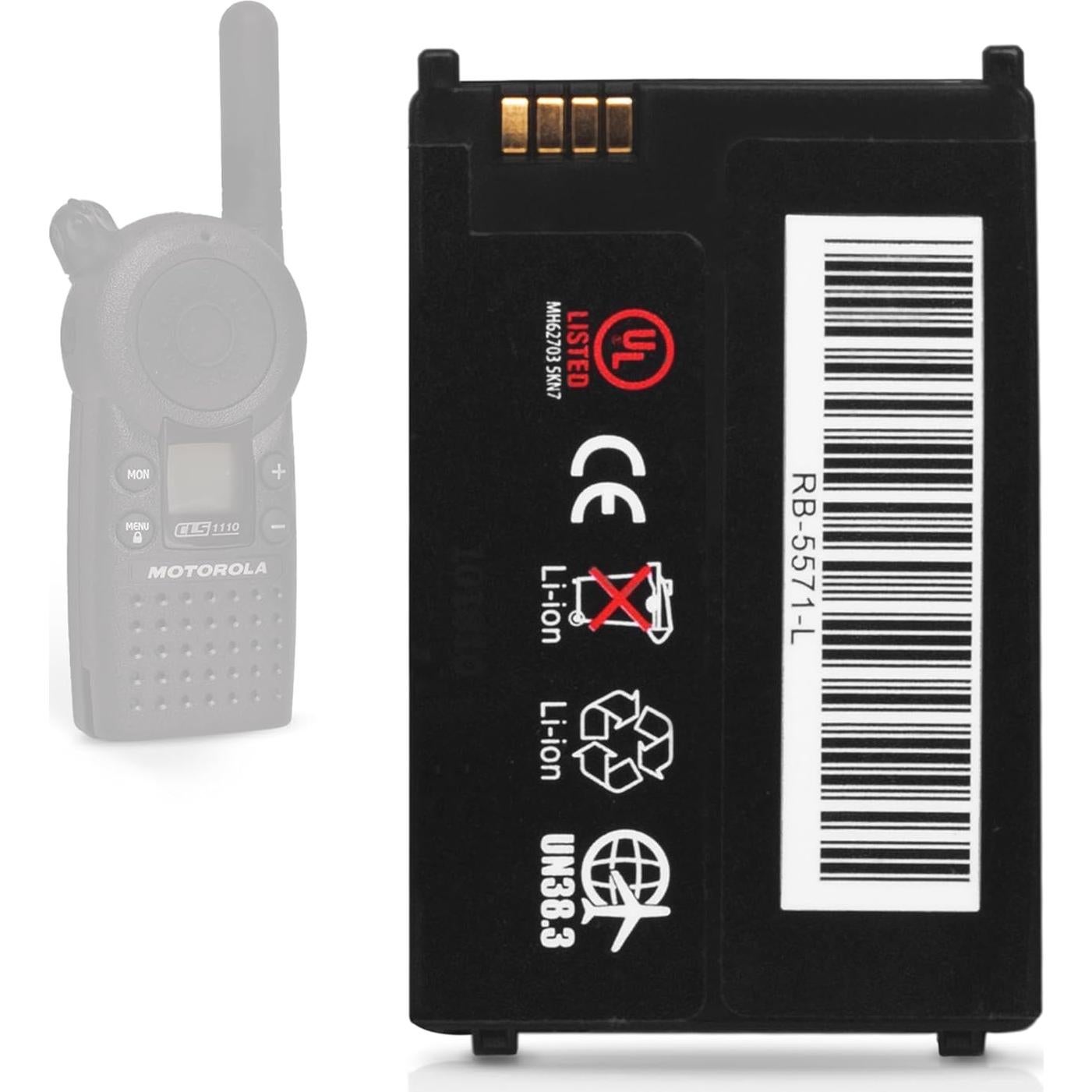 Batería Recargable Artisan Power para Motorola CLS1110/1410/1450 | 1200 mAh | Paquete de 8