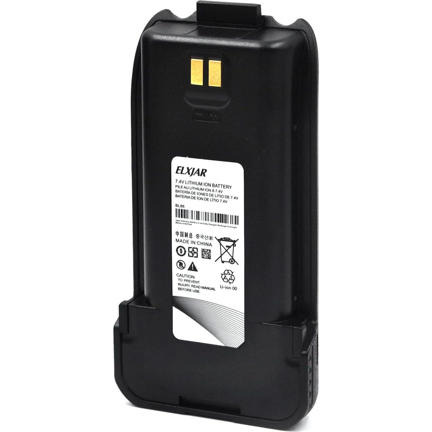 Batería recargable Li-ion 7.4V 2600mAh elxjar para RT86 - Paquete de 2