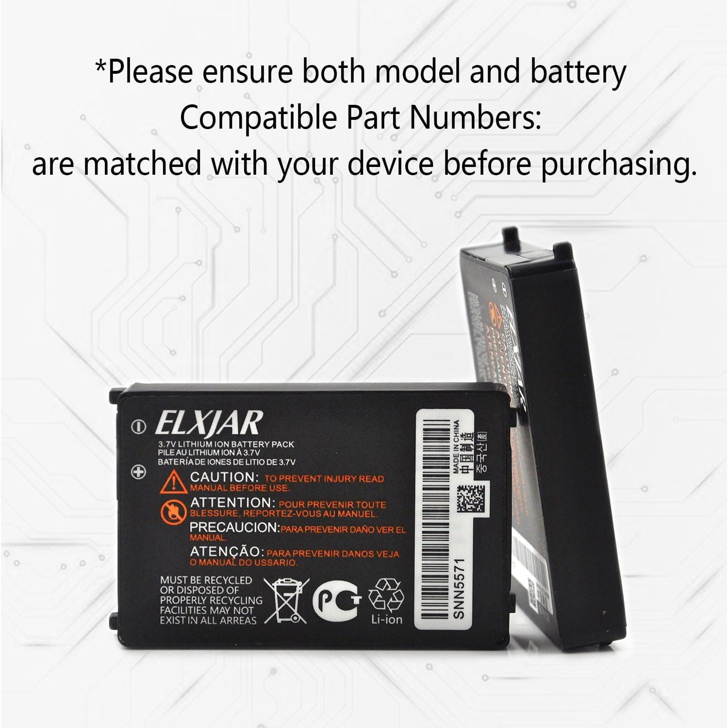 Batería Recargable Li-Ion 3.7V 1200mAh elxjar para Motorola CLS